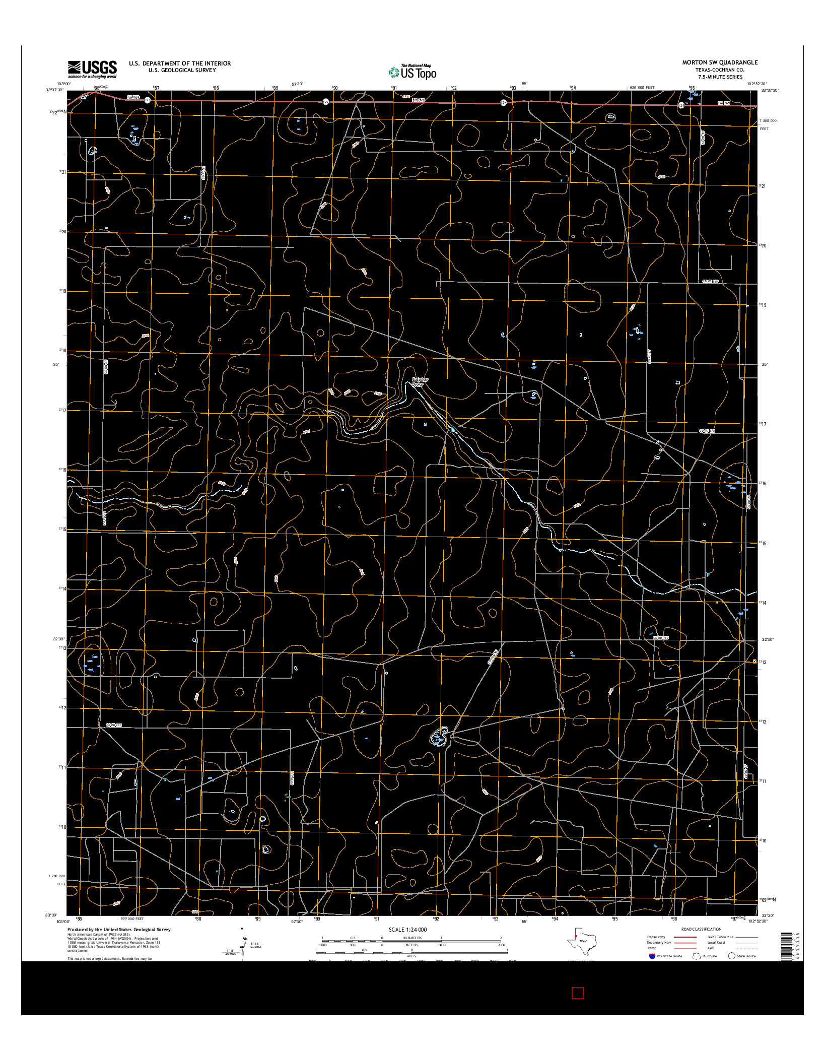 USGS US TOPO 7.5-MINUTE MAP FOR MORTON SW, TX 2016