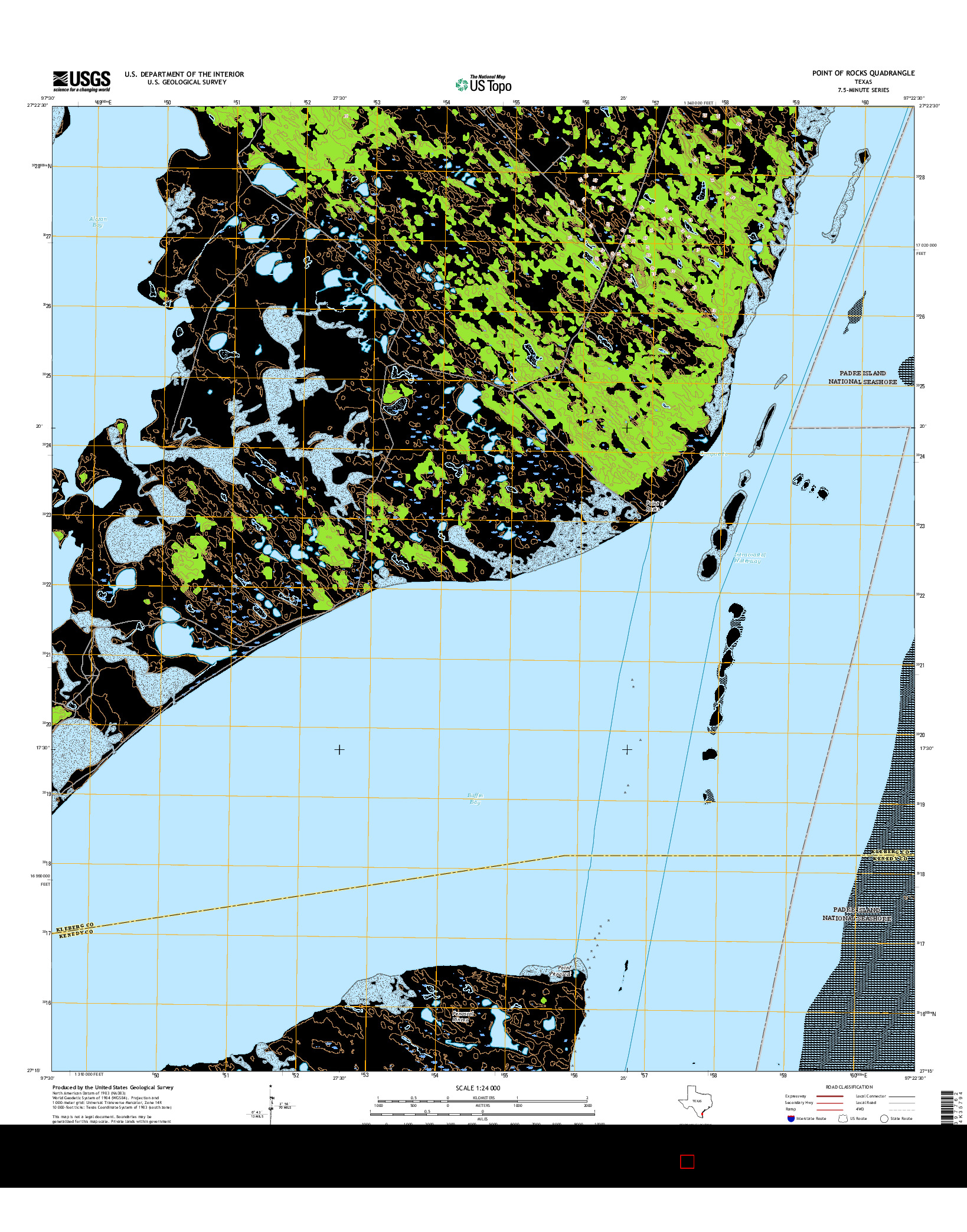 USGS US TOPO 7.5-MINUTE MAP FOR POINT OF ROCKS, TX 2016