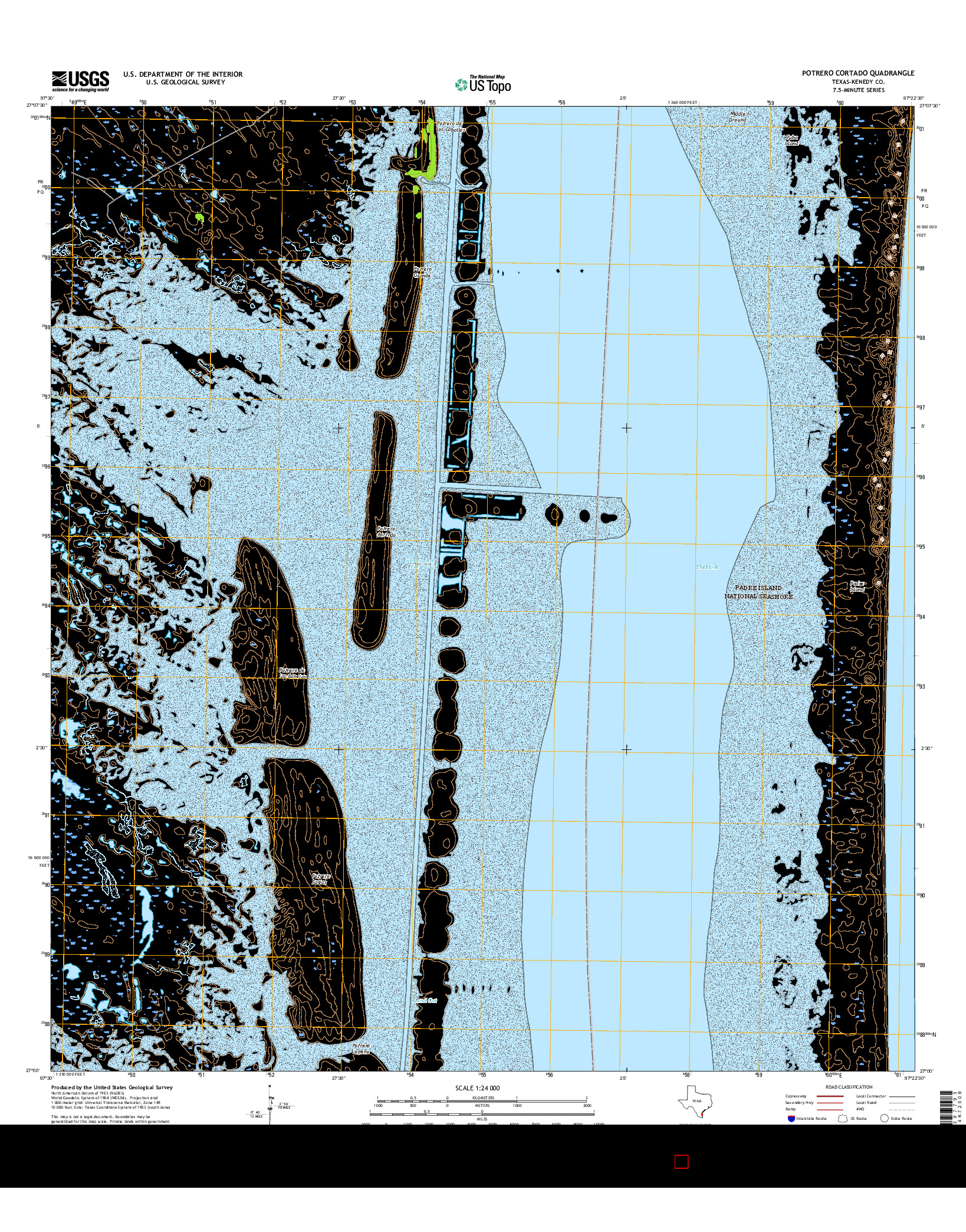 USGS US TOPO 7.5-MINUTE MAP FOR POTRERO CORTADO, TX 2016