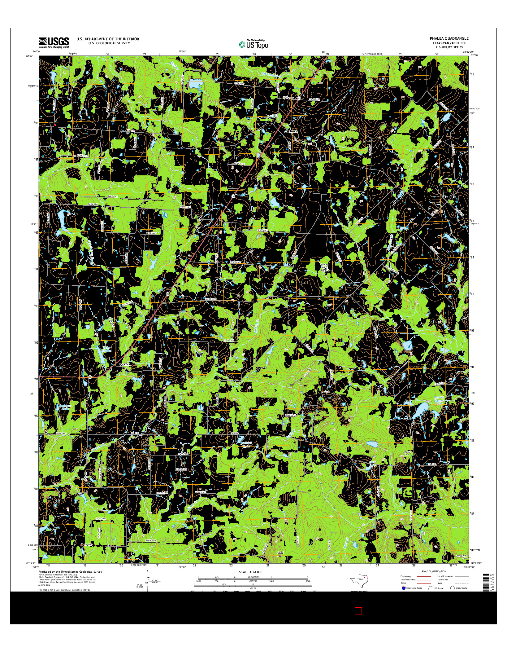 USGS US TOPO 7.5-MINUTE MAP FOR PHALBA, TX 2016