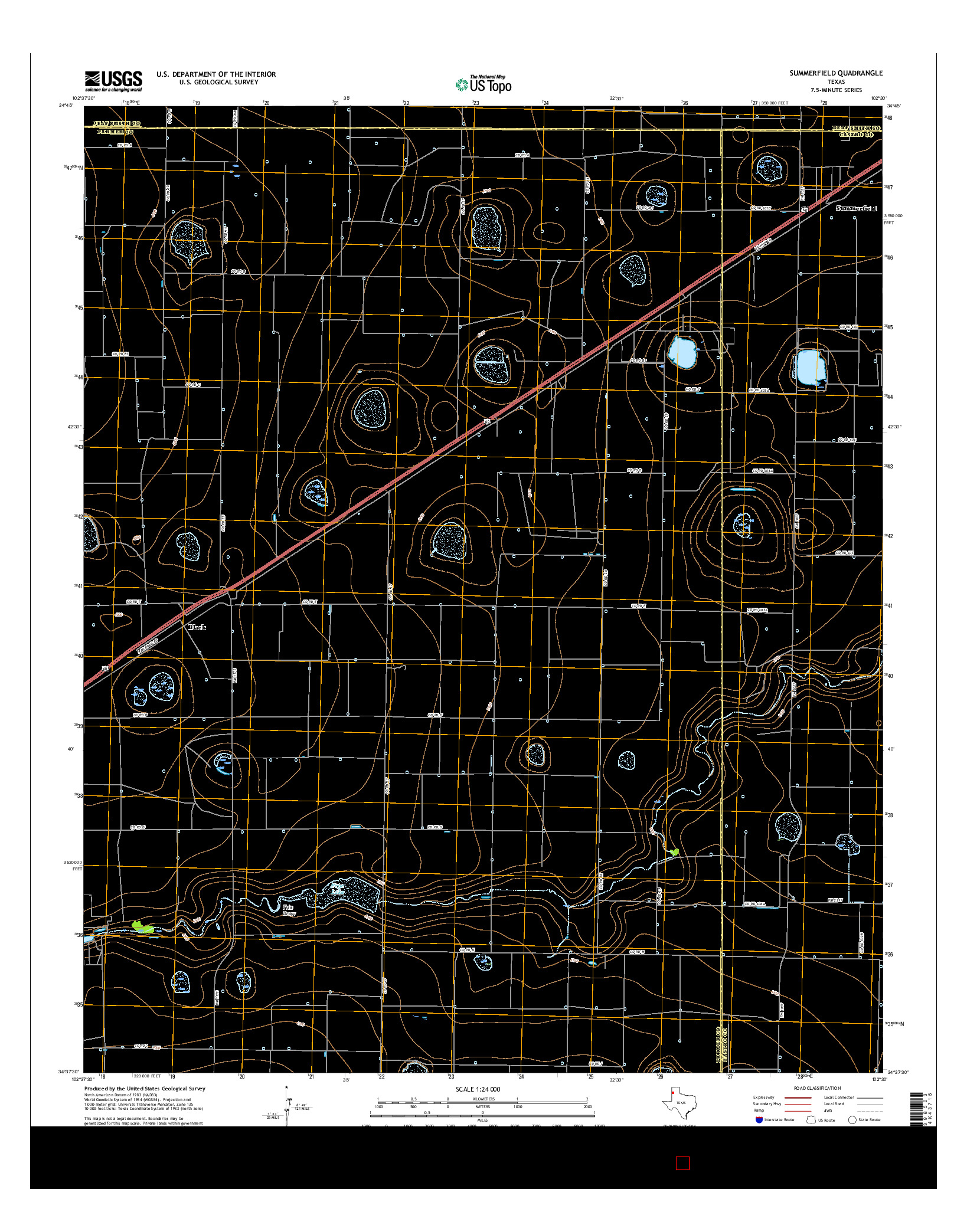 USGS US TOPO 7.5-MINUTE MAP FOR SUMMERFIELD, TX 2016