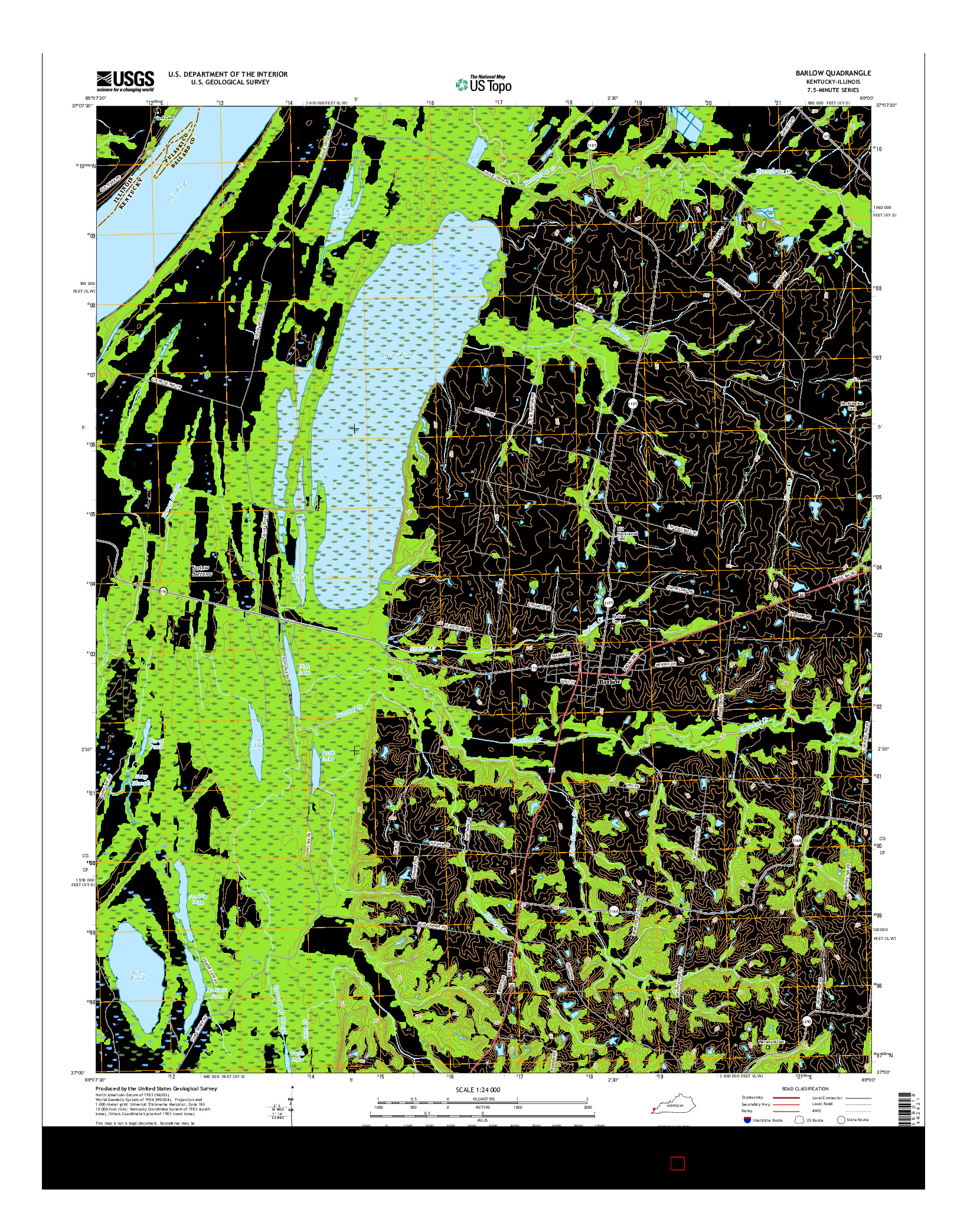 USGS US TOPO 7.5-MINUTE MAP FOR BARLOW, KY-IL 2016