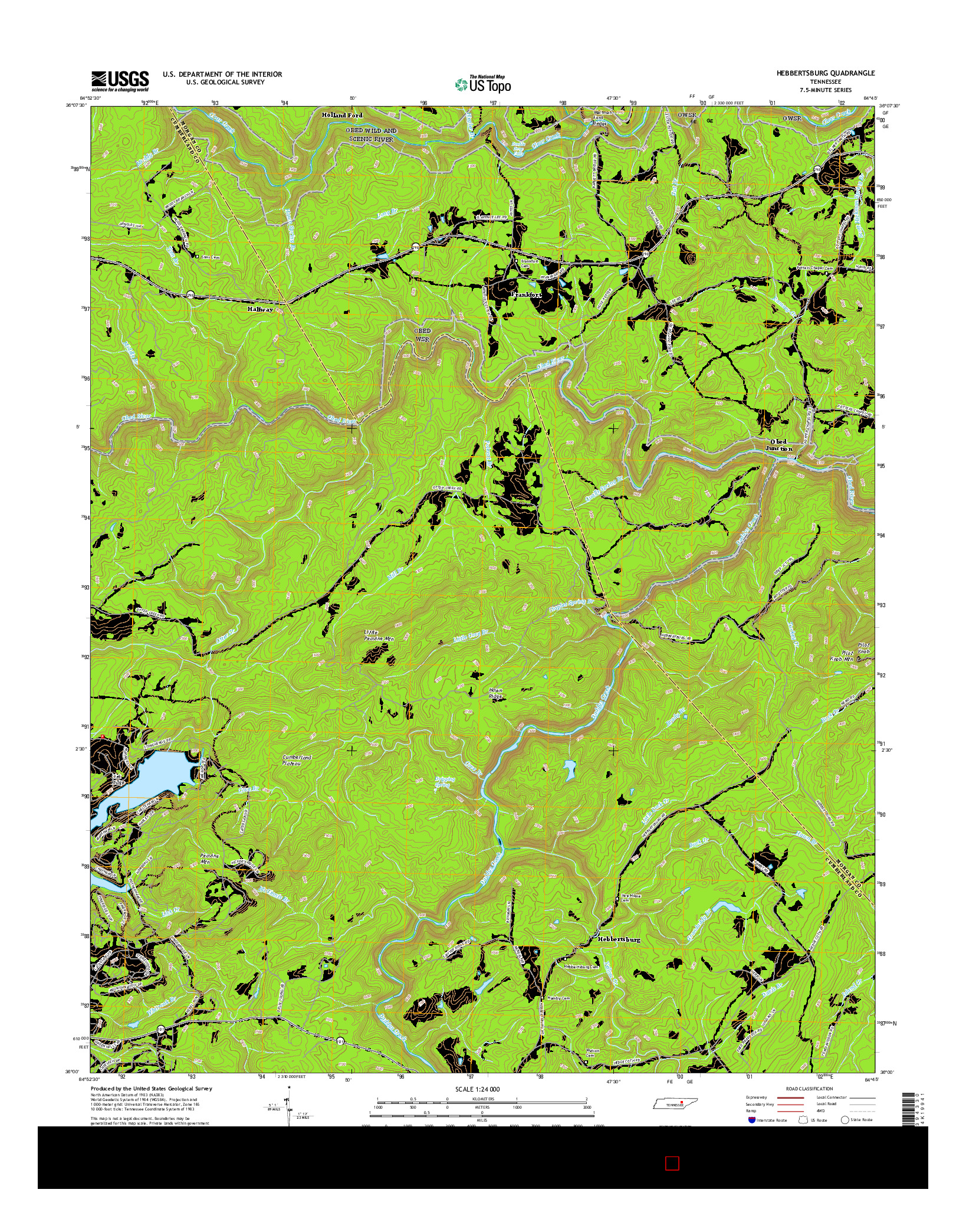 USGS US TOPO 7.5-MINUTE MAP FOR HEBBERTSBURG, TN 2016