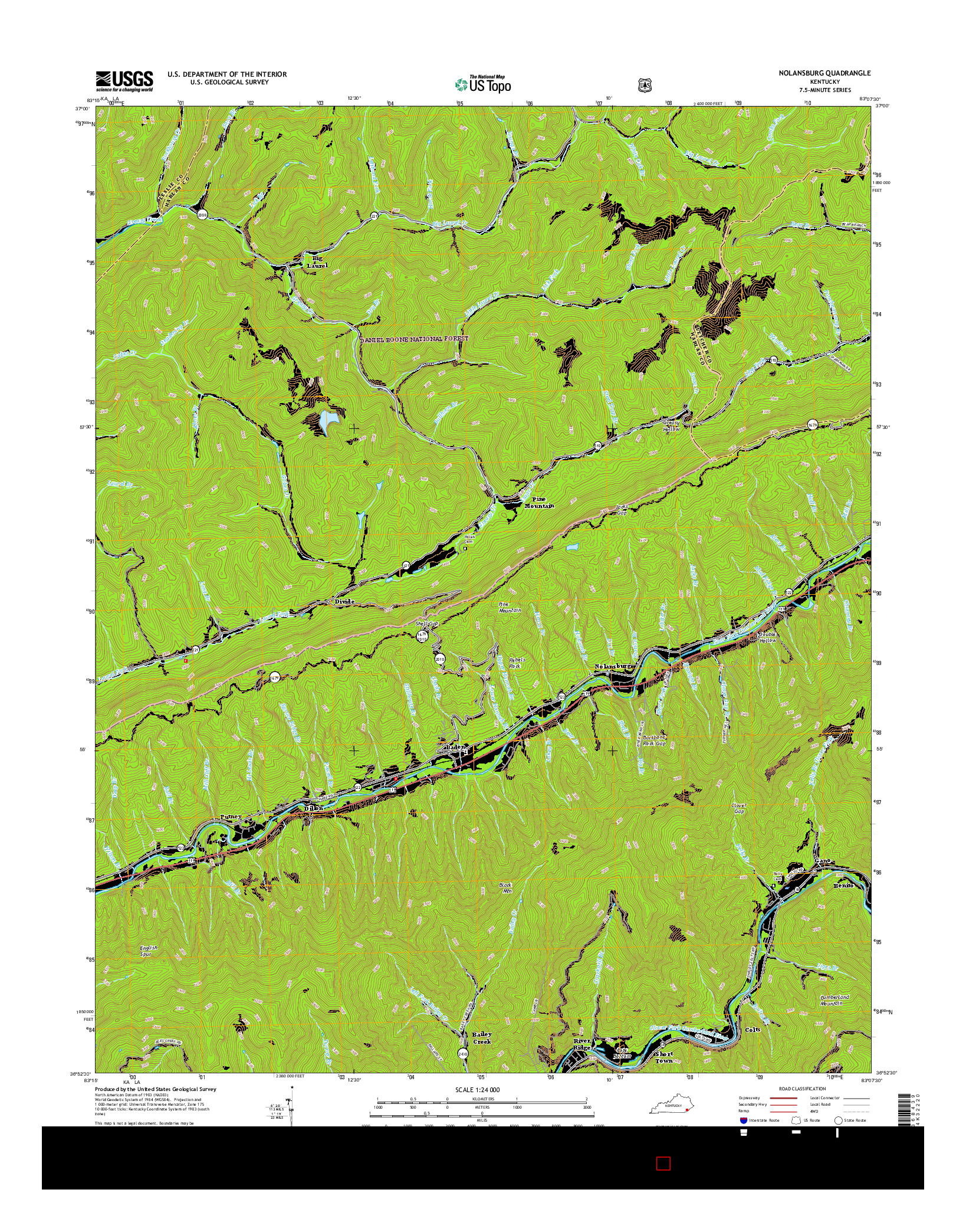 USGS US TOPO 7.5-MINUTE MAP FOR NOLANSBURG, KY 2016