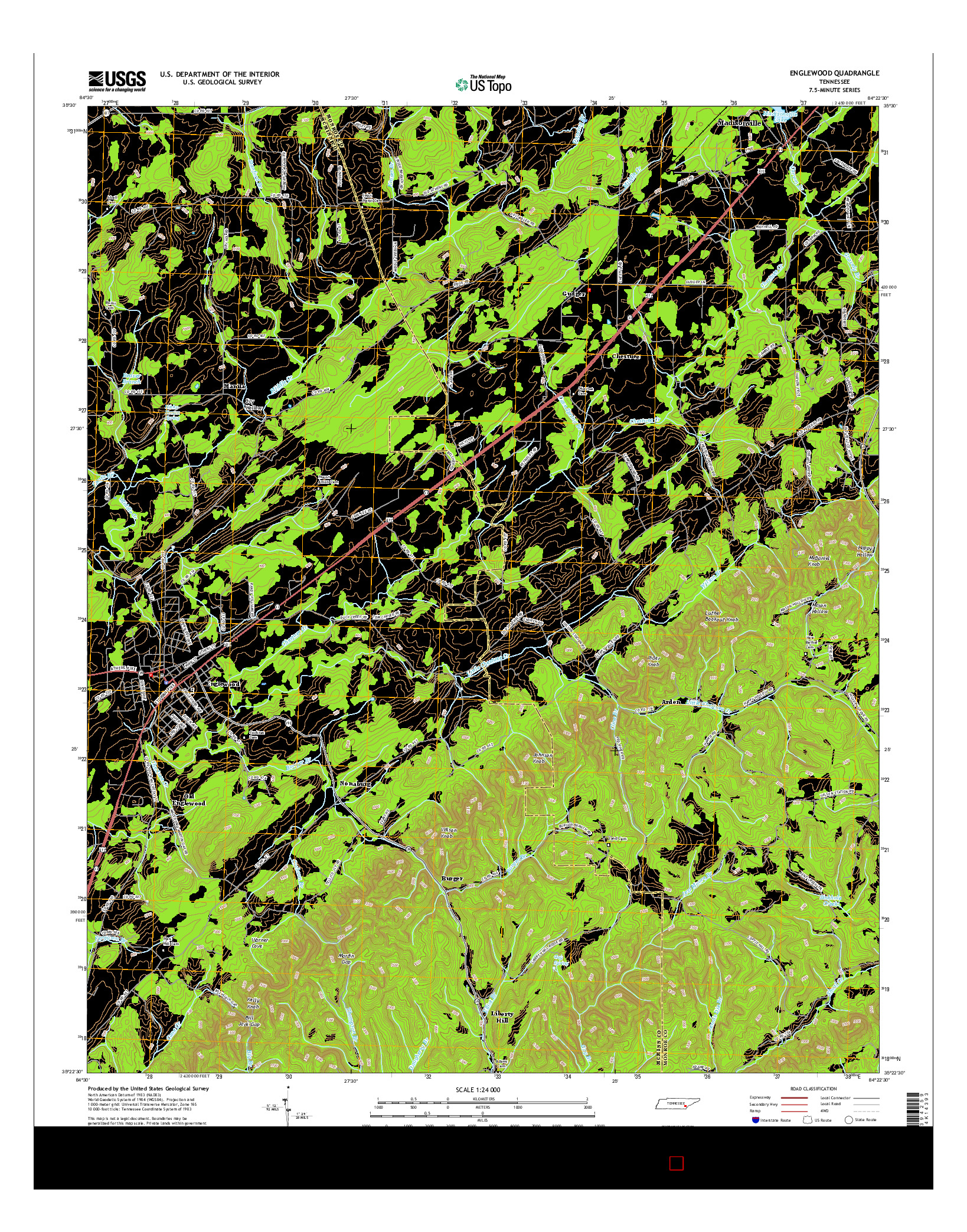 USGS US TOPO 7.5-MINUTE MAP FOR ENGLEWOOD, TN 2016