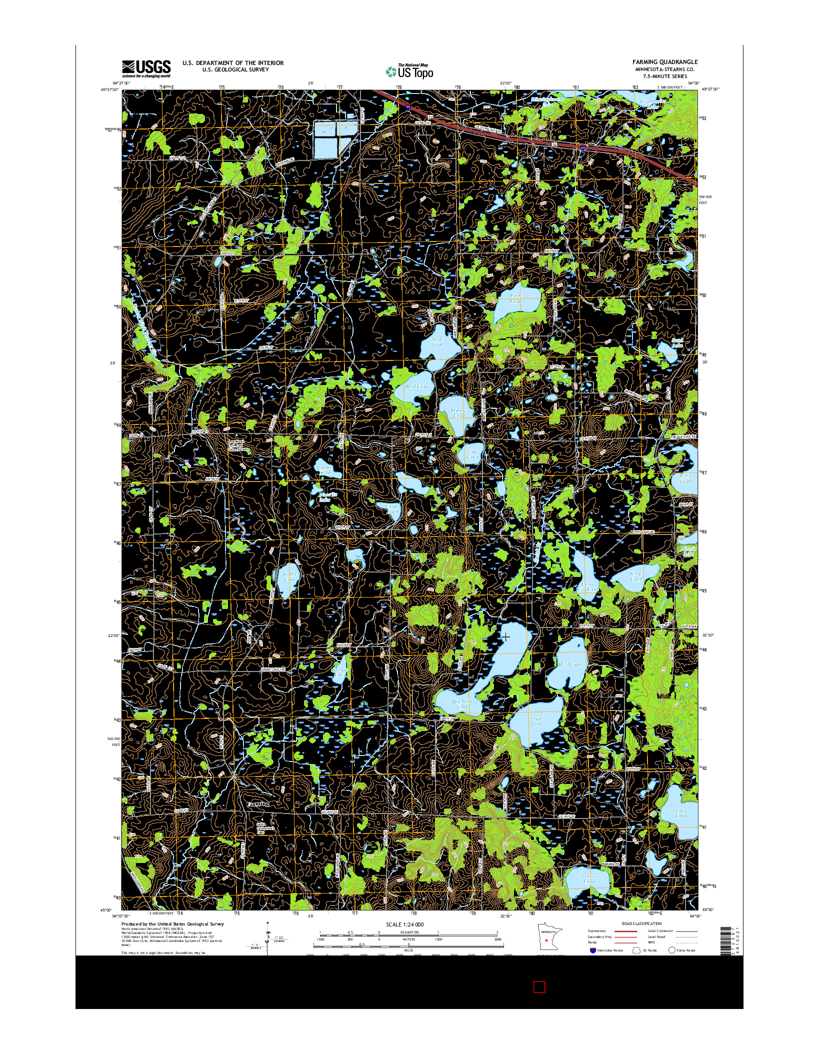 USGS US TOPO 7.5-MINUTE MAP FOR FARMING, MN 2016