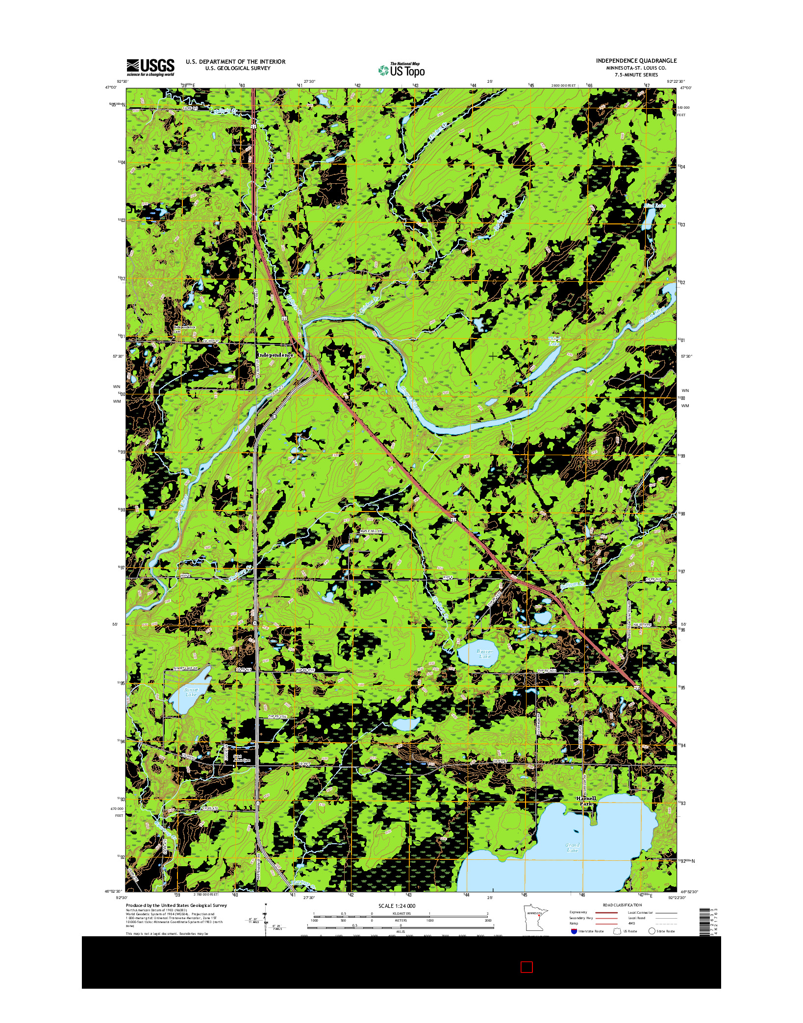 USGS US TOPO 7.5-MINUTE MAP FOR INDEPENDENCE, MN 2016