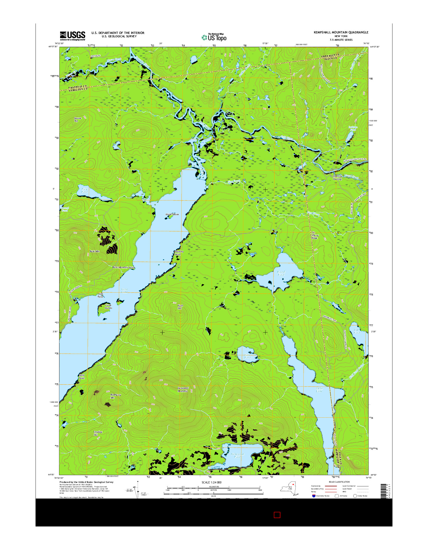 USGS US TOPO 7.5-MINUTE MAP FOR KEMPSHALL MOUNTAIN, NY 2016