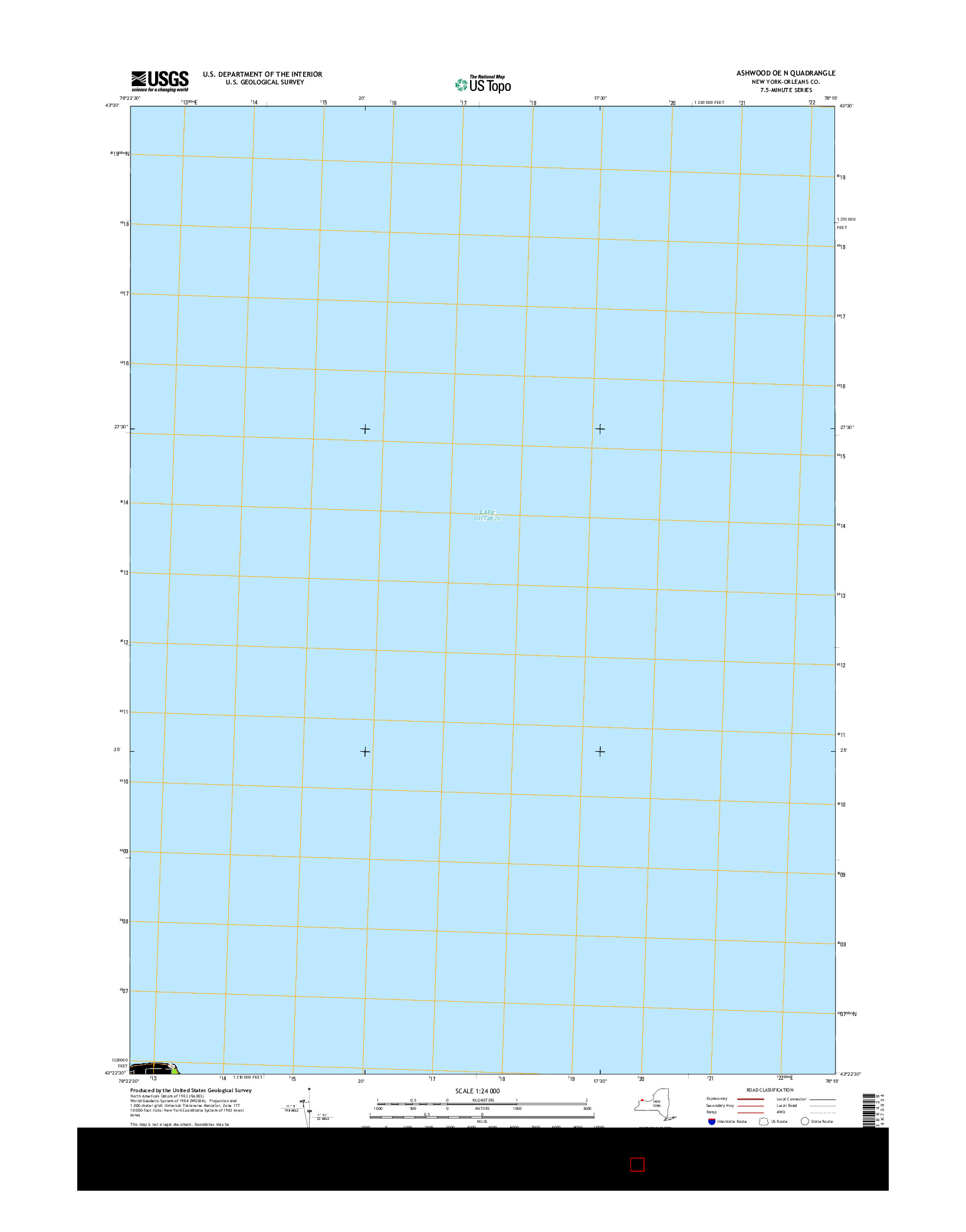 USGS US TOPO 7.5-MINUTE MAP FOR ASHWOOD OE N, NY 2016