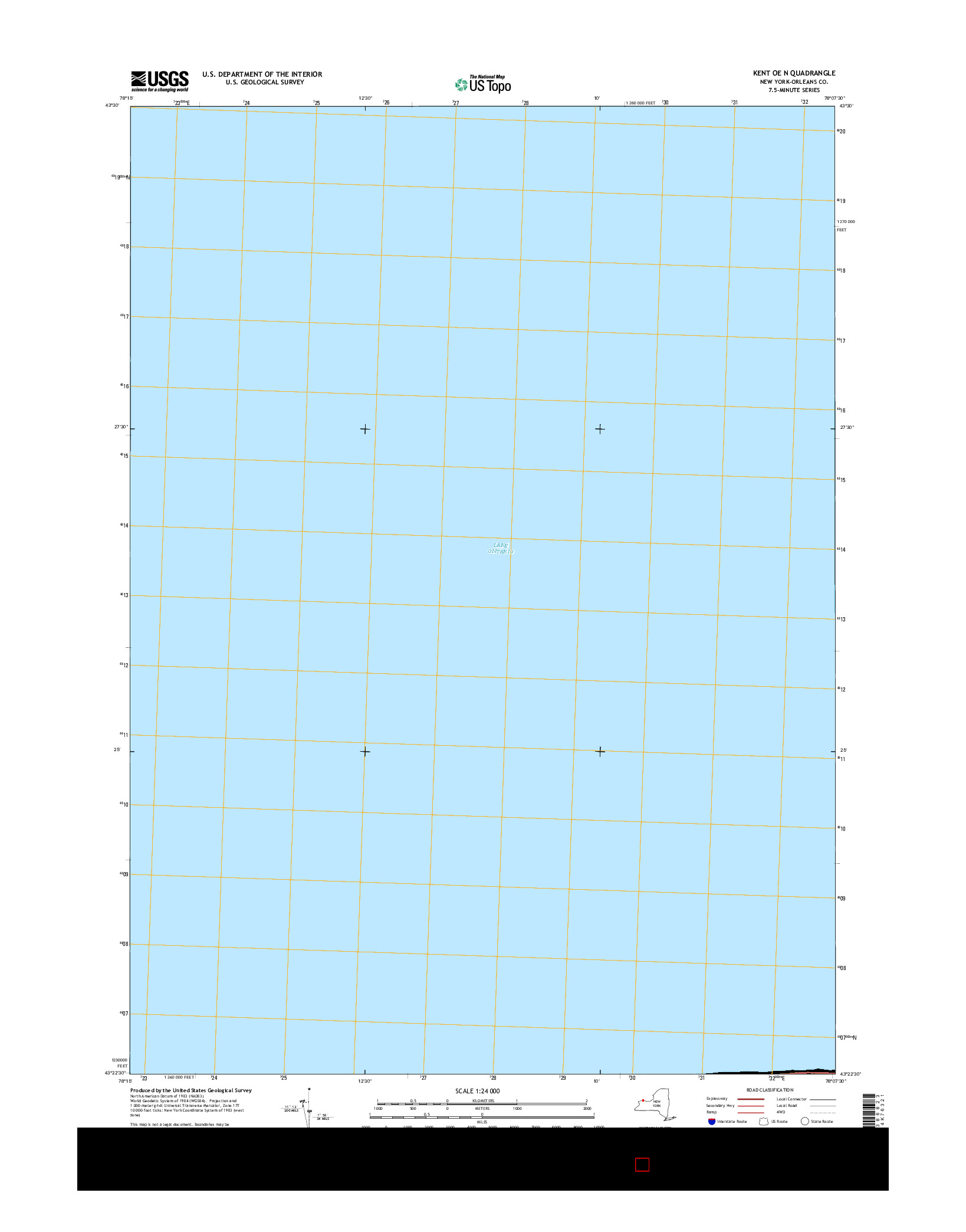 USGS US TOPO 7.5-MINUTE MAP FOR KENT OE N, NY 2016