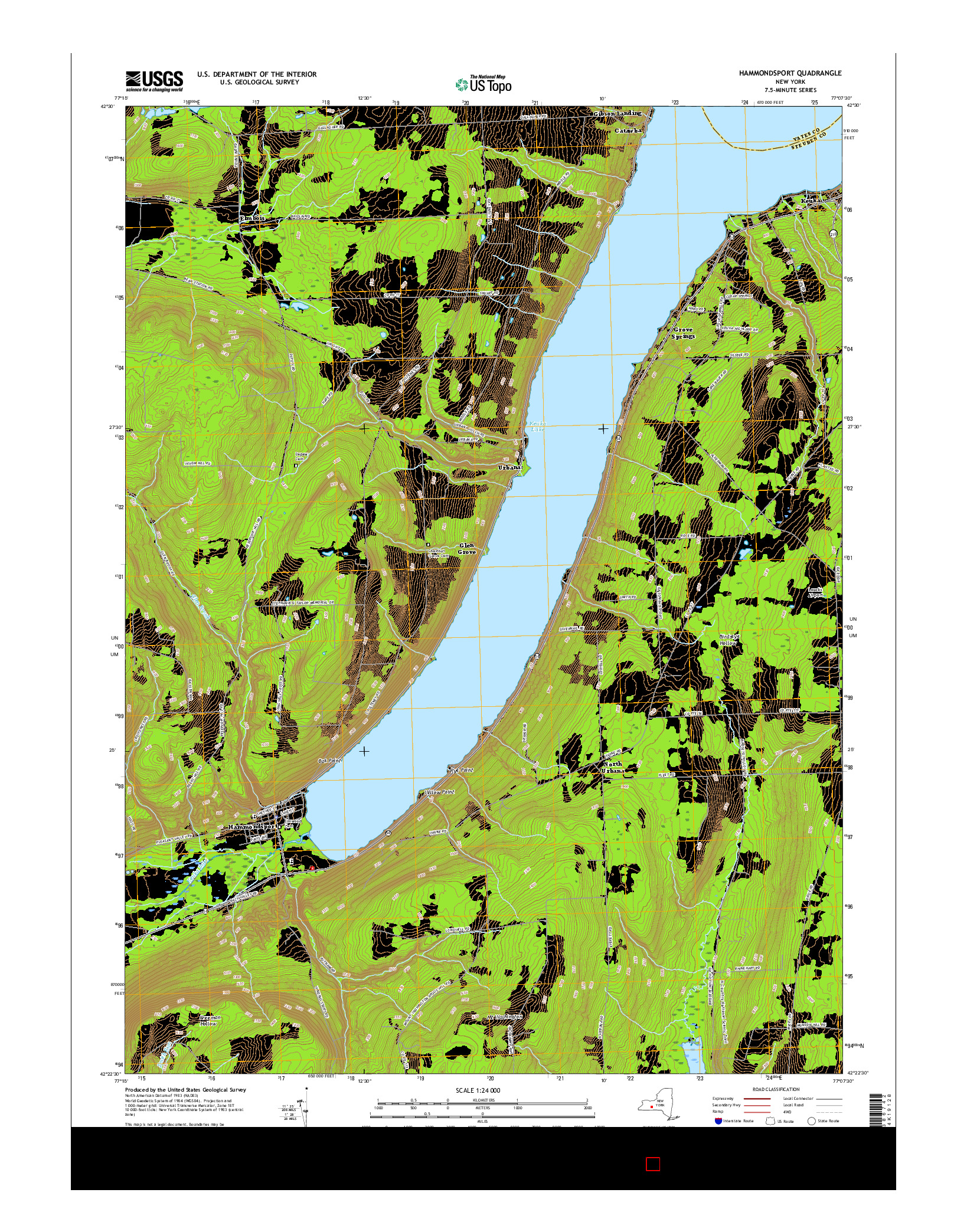 USGS US TOPO 7.5-MINUTE MAP FOR HAMMONDSPORT, NY 2016