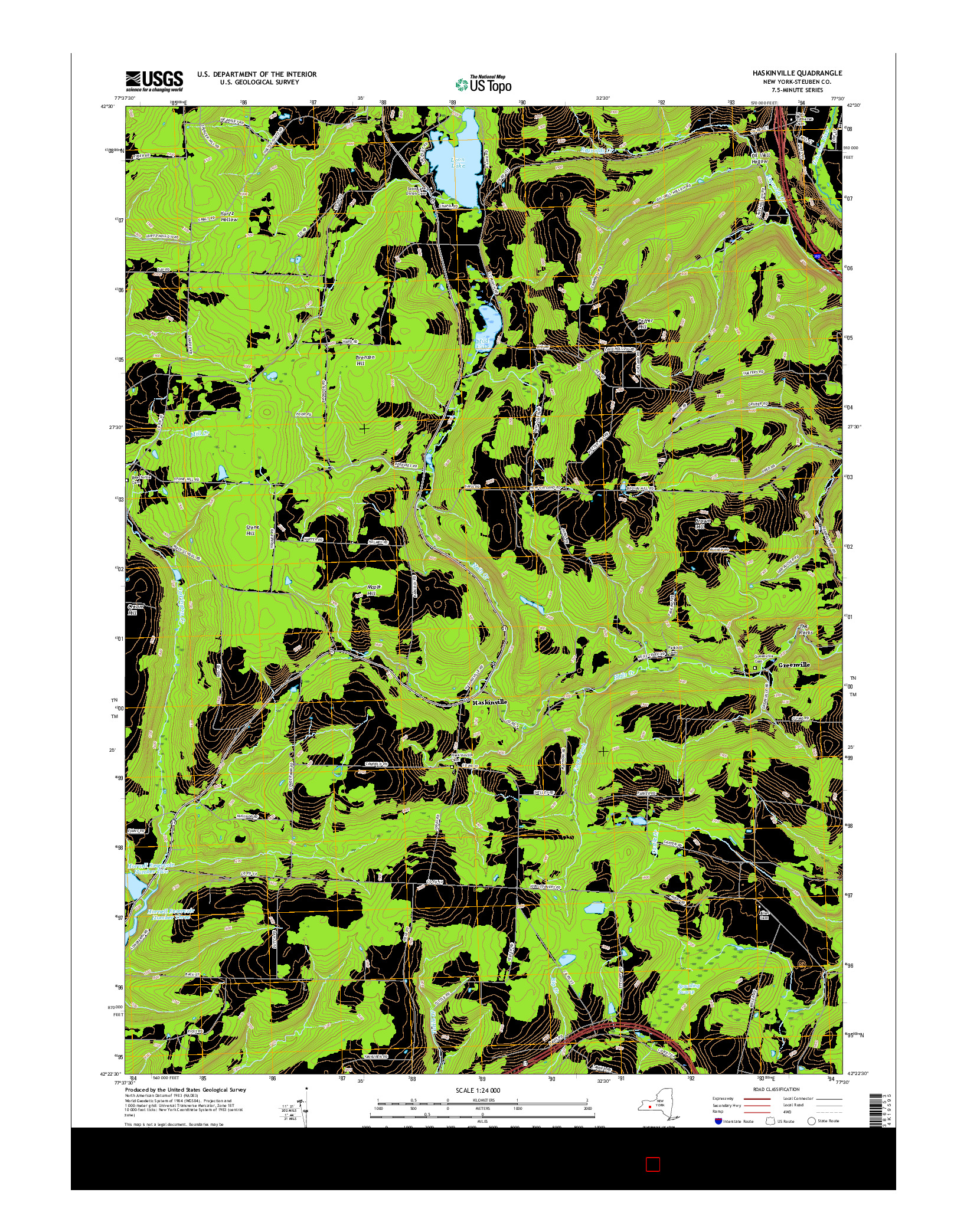 USGS US TOPO 7.5-MINUTE MAP FOR HASKINVILLE, NY 2016