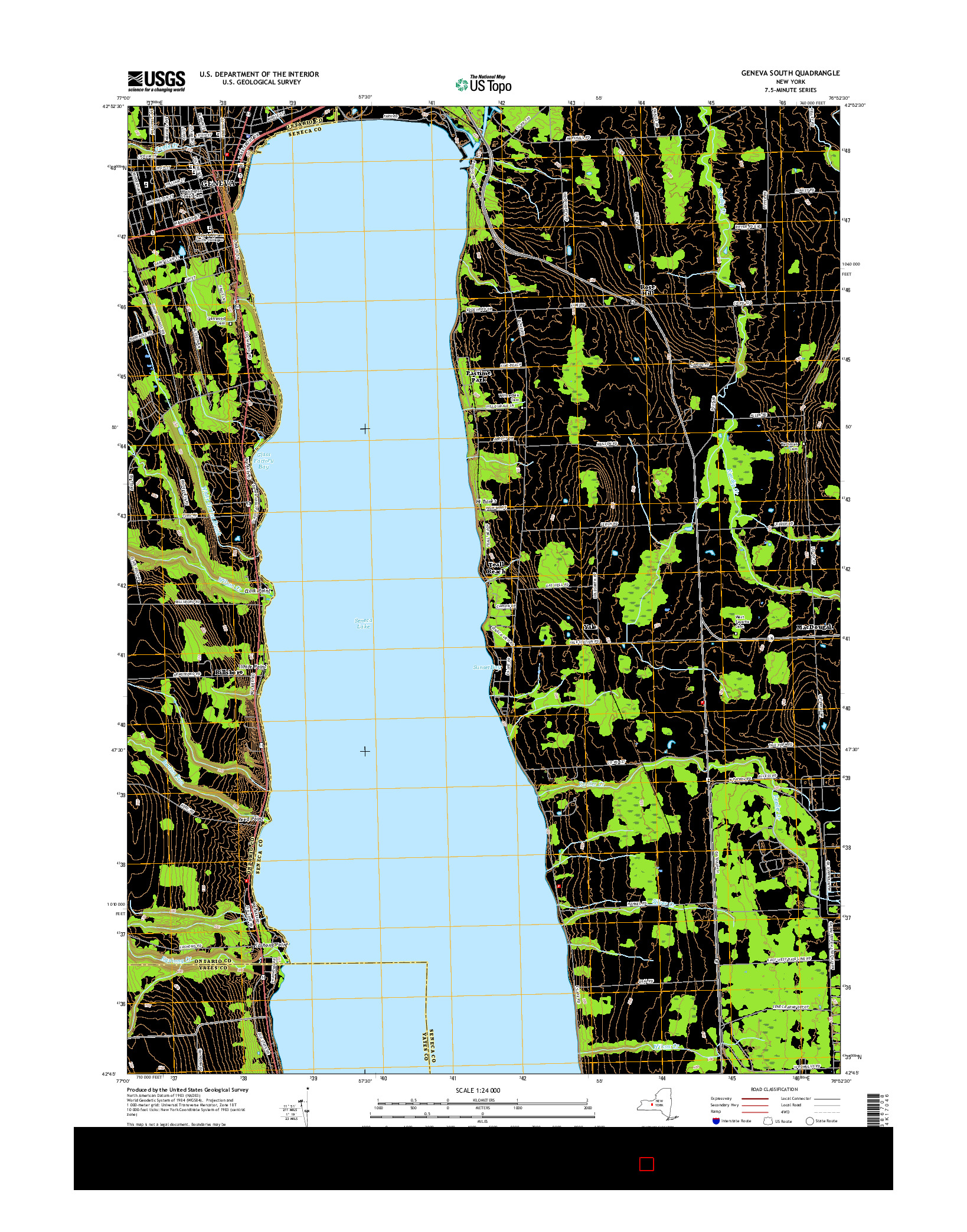 USGS US TOPO 7.5-MINUTE MAP FOR GENEVA SOUTH, NY 2016