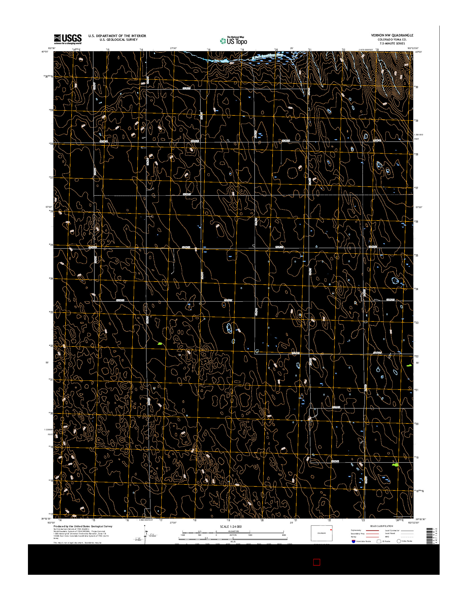 USGS US TOPO 7.5-MINUTE MAP FOR VERNON NW, CO 2016