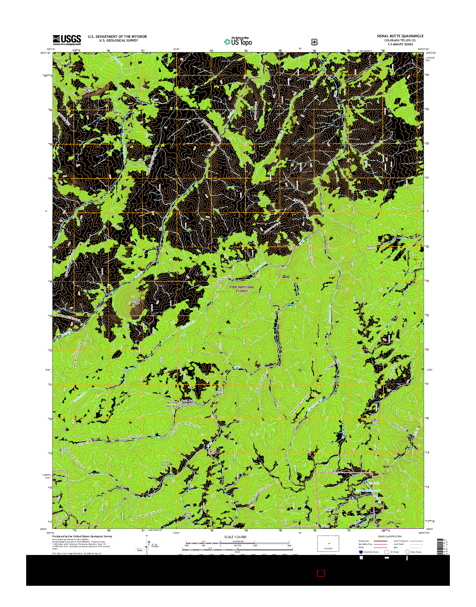 USGS US TOPO 7.5-MINUTE MAP FOR SIGNAL BUTTE, CO 2016