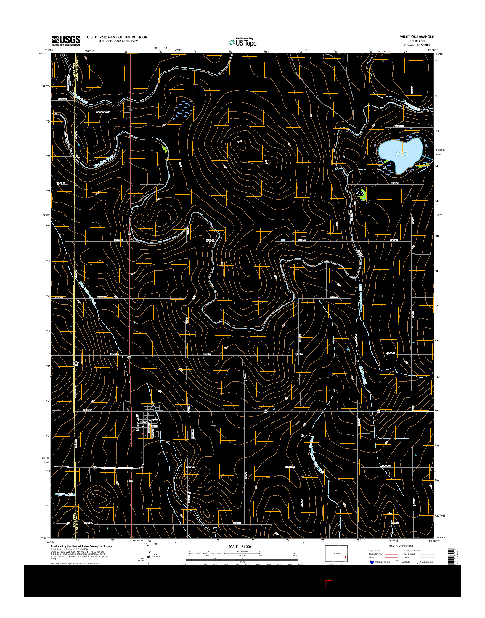 USGS US TOPO 7.5-MINUTE MAP FOR WILEY, CO 2016