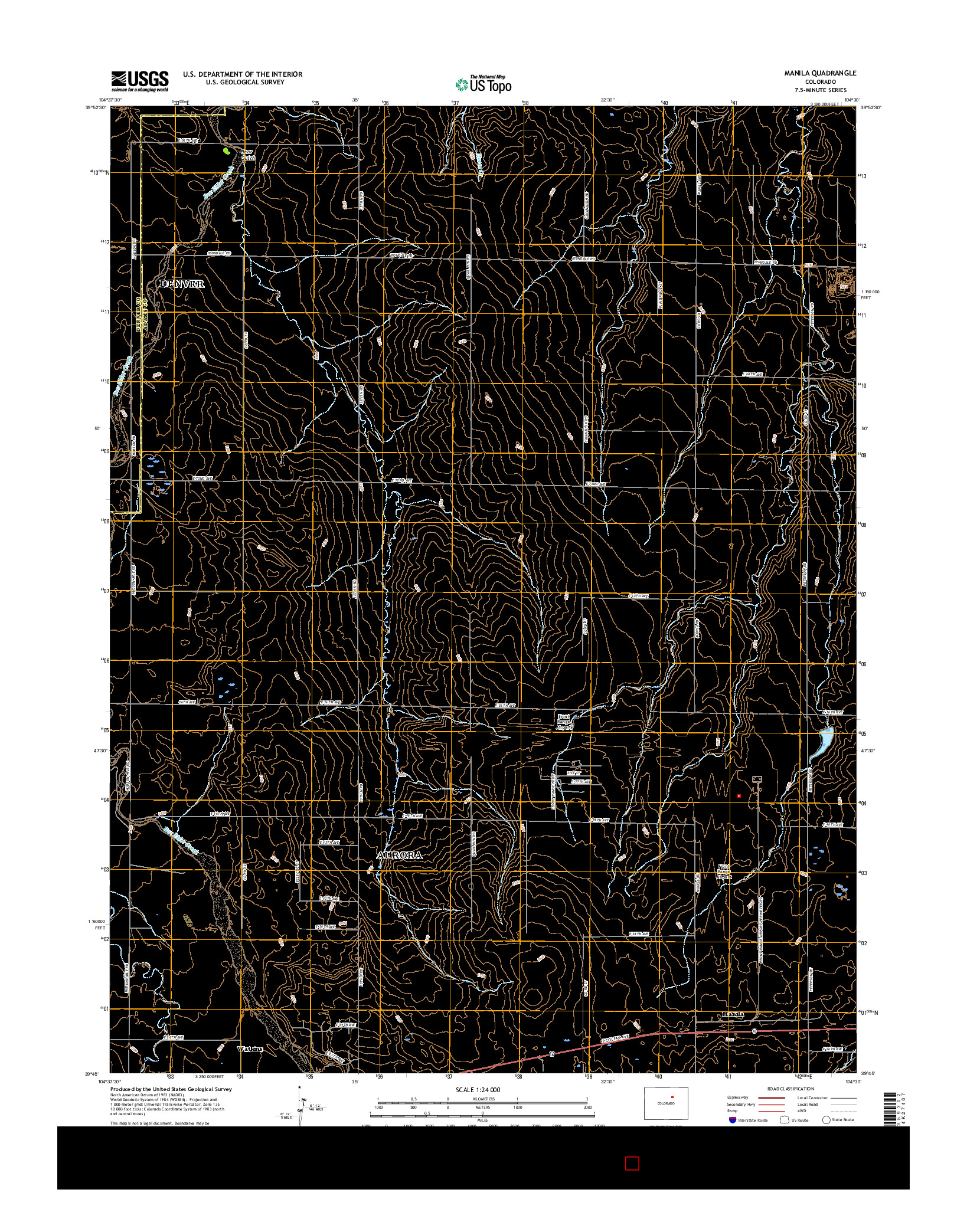 USGS US TOPO 7.5-MINUTE MAP FOR MANILA, CO 2016