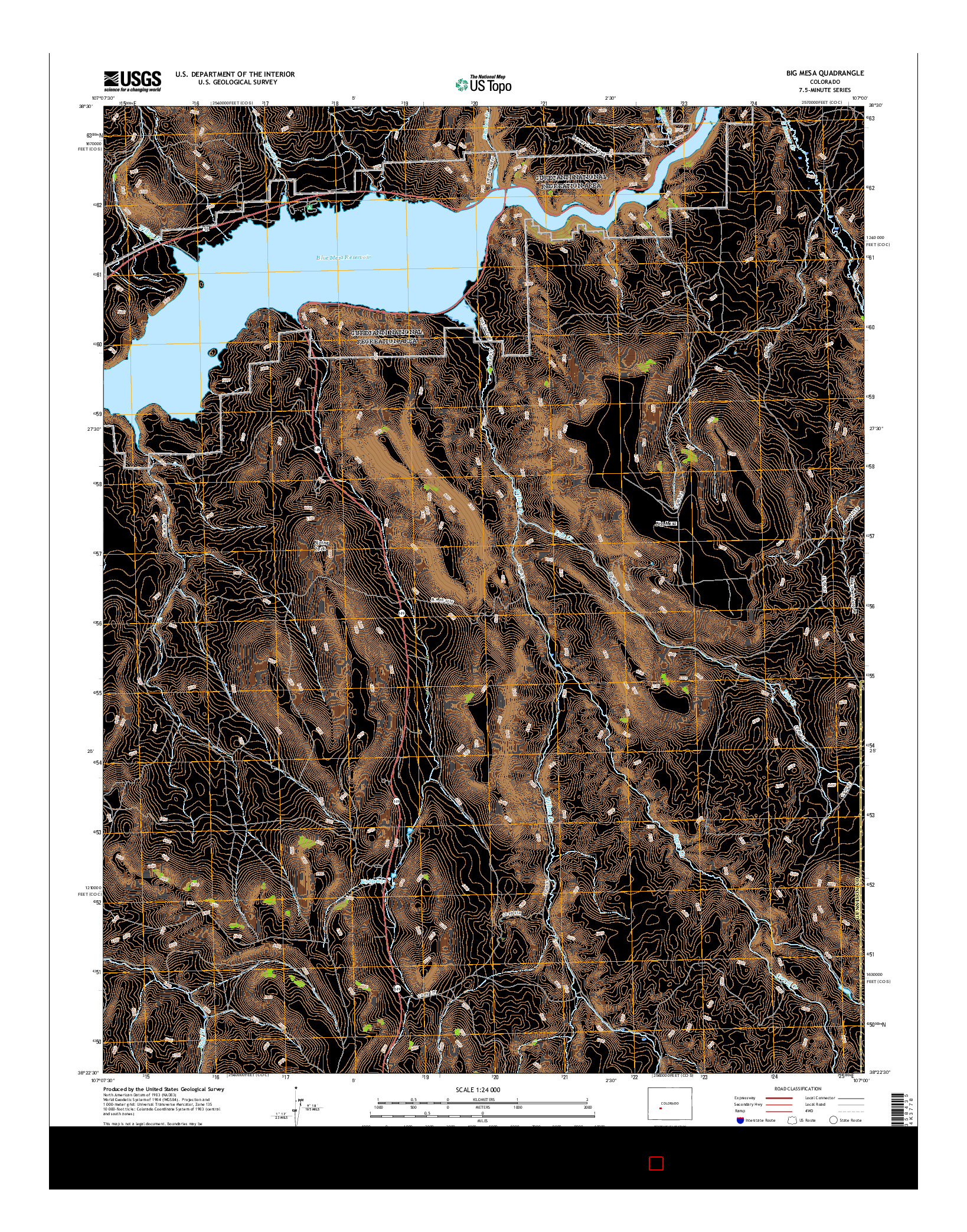 USGS US TOPO 7.5-MINUTE MAP FOR BIG MESA, CO 2016