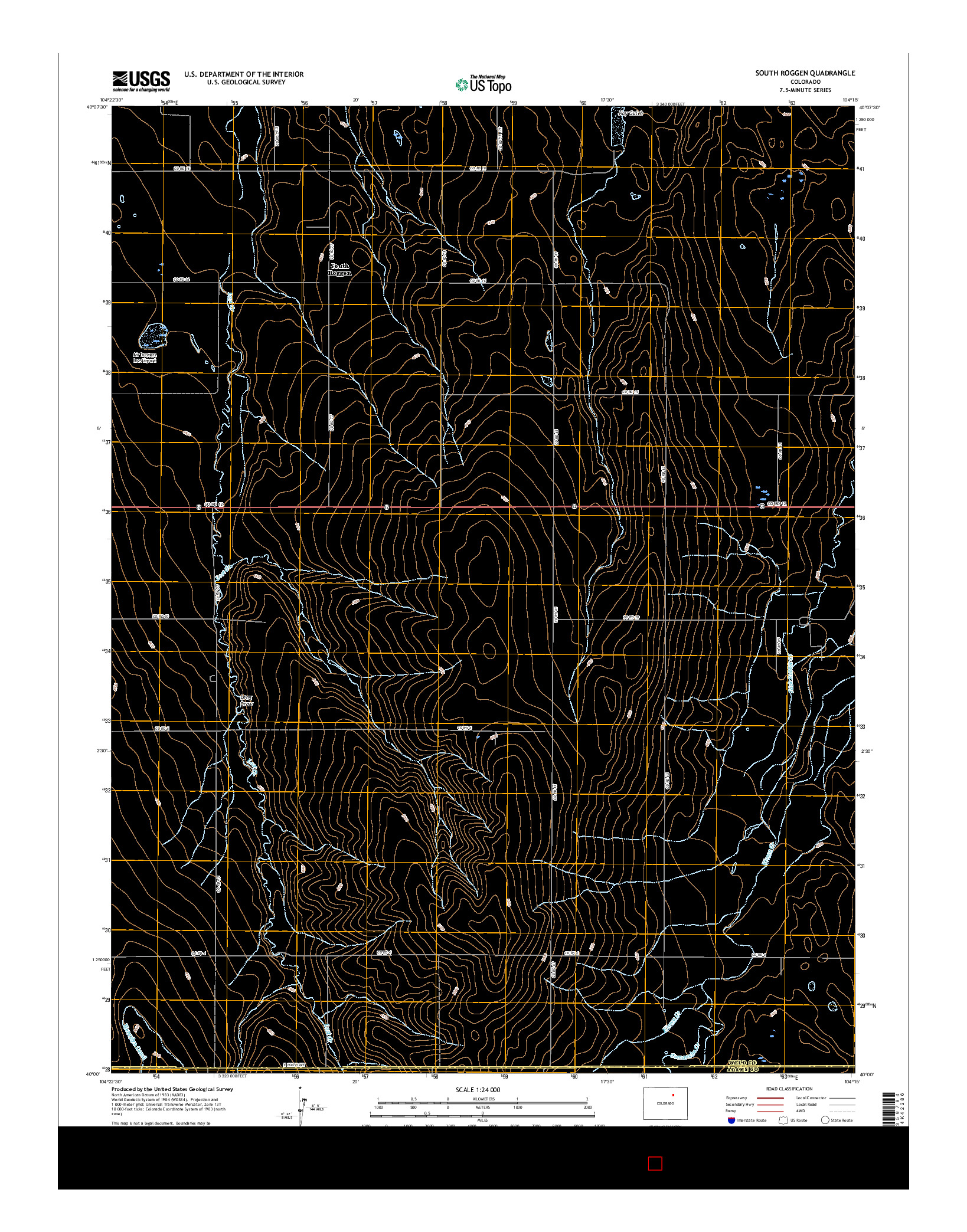 USGS US TOPO 7.5-MINUTE MAP FOR SOUTH ROGGEN, CO 2016