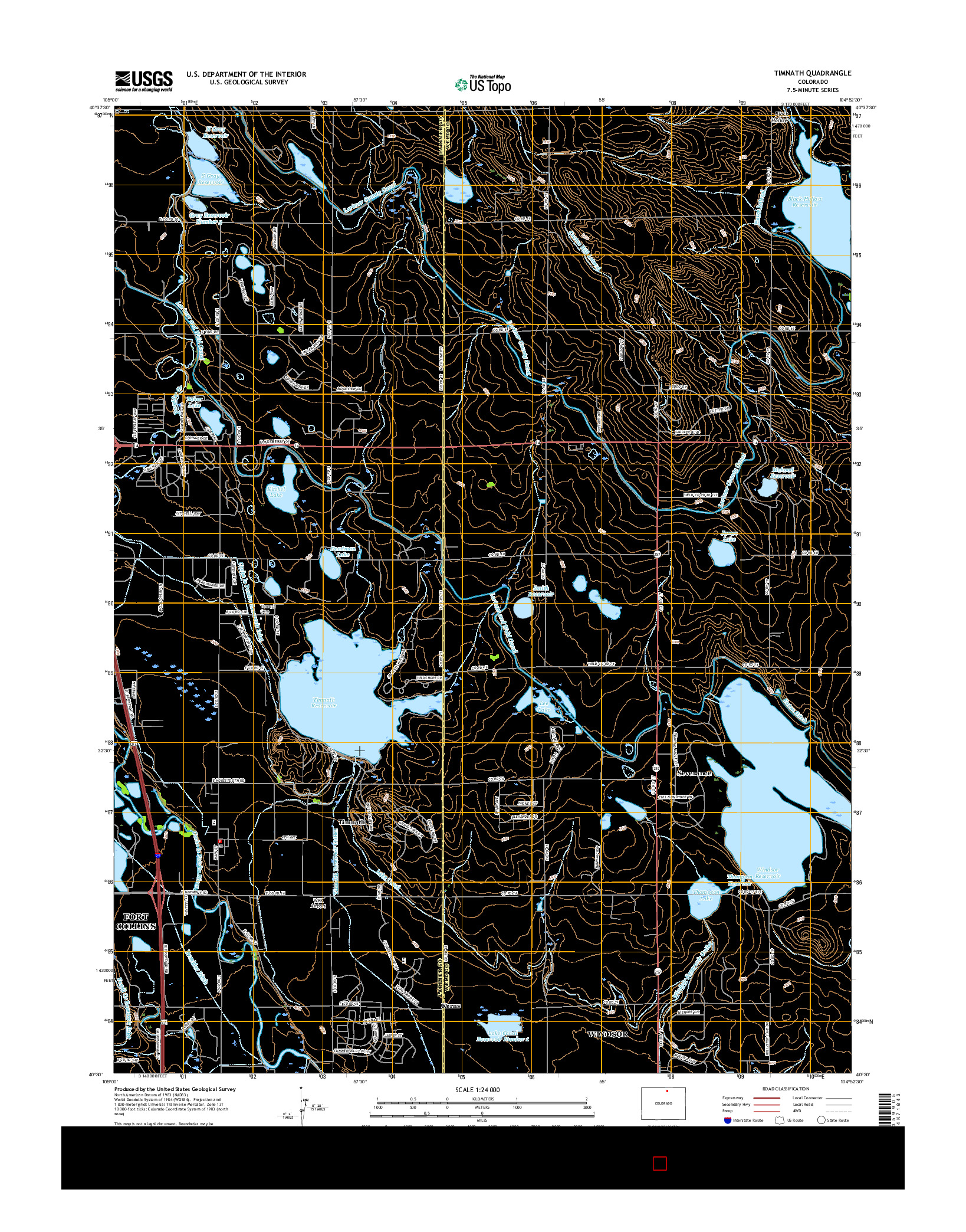 USGS US TOPO 7.5-MINUTE MAP FOR TIMNATH, CO 2016