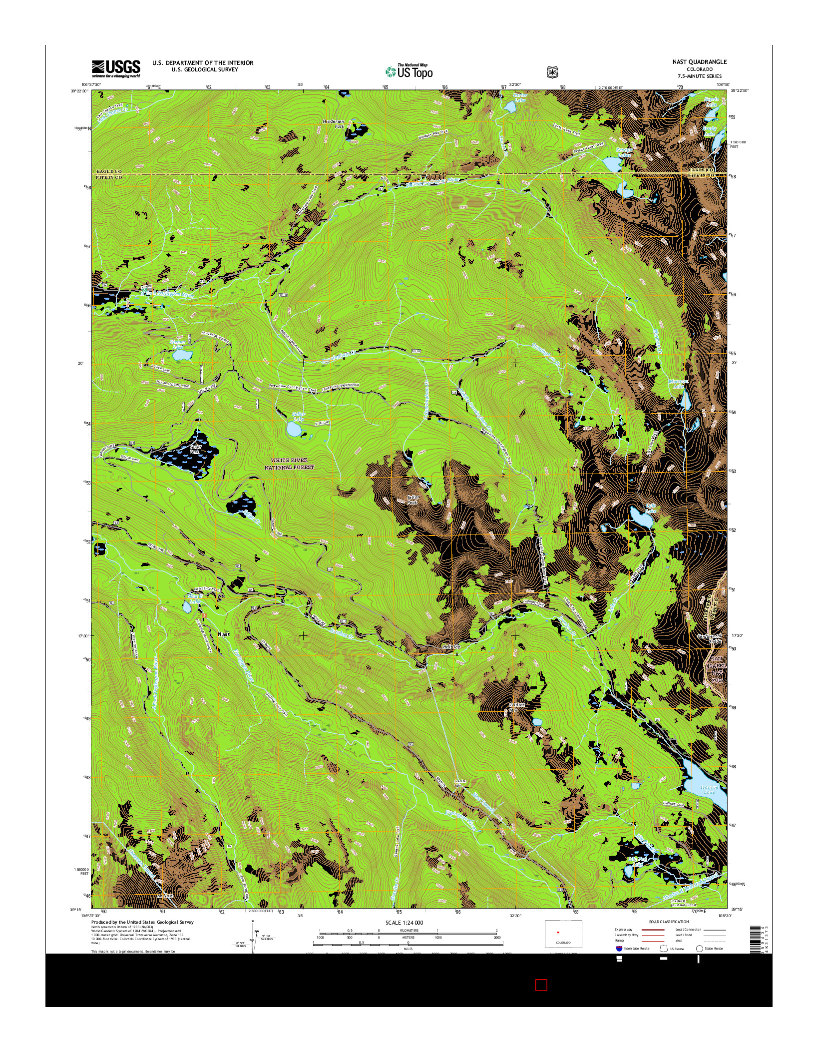 USGS US TOPO 7.5-MINUTE MAP FOR NAST, CO 2016