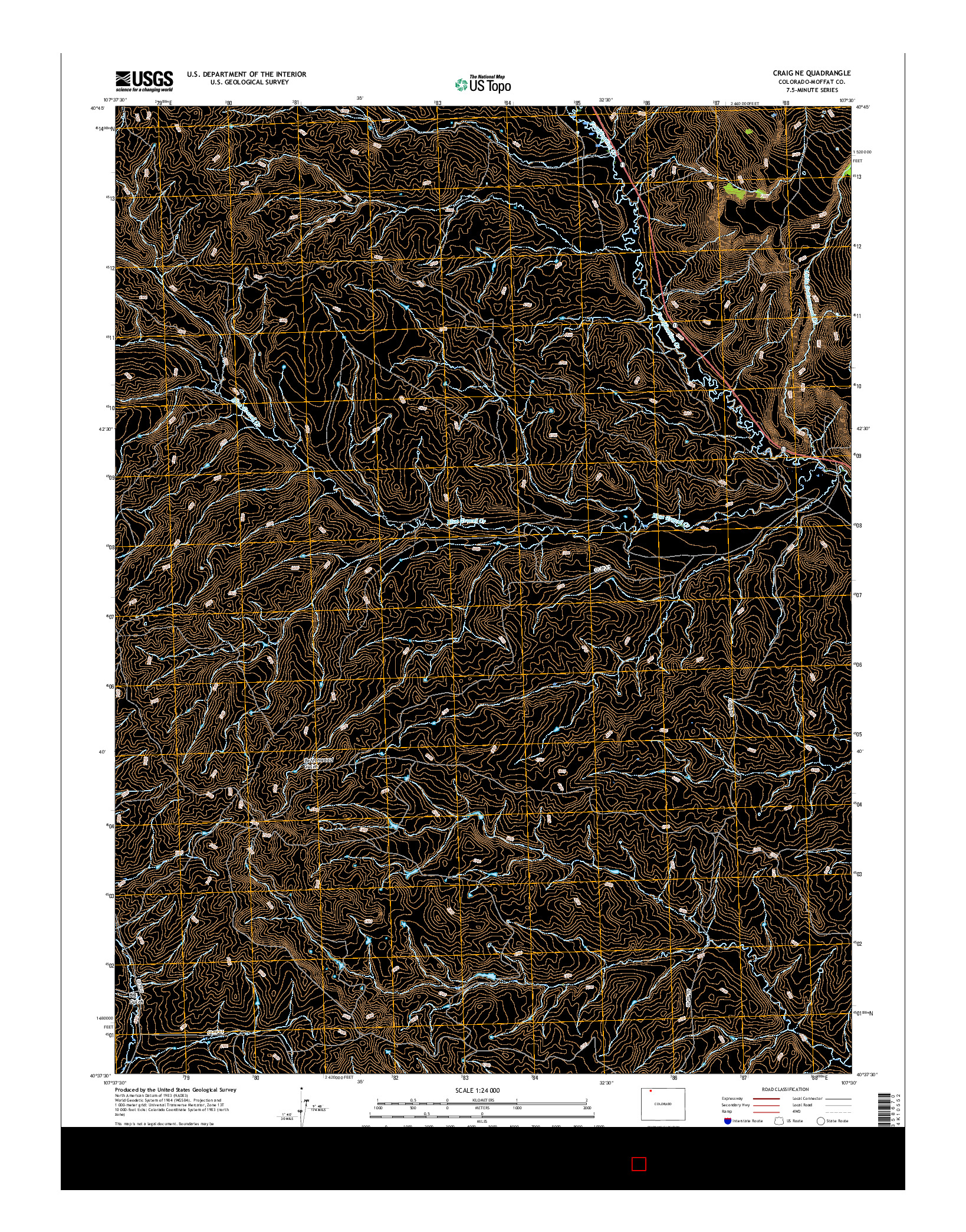 USGS US TOPO 7.5-MINUTE MAP FOR CRAIG NE, CO 2016