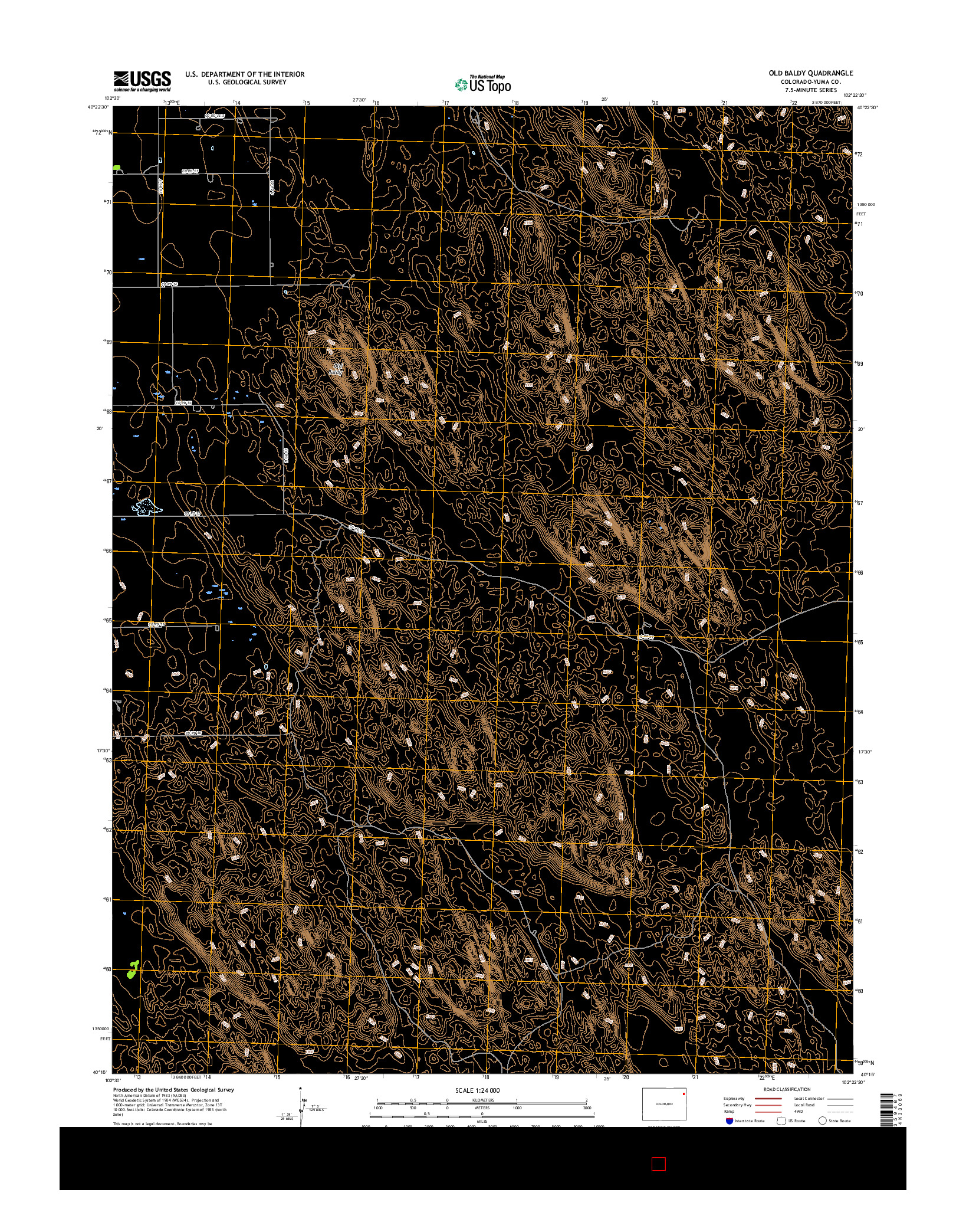 USGS US TOPO 7.5-MINUTE MAP FOR OLD BALDY, CO 2016