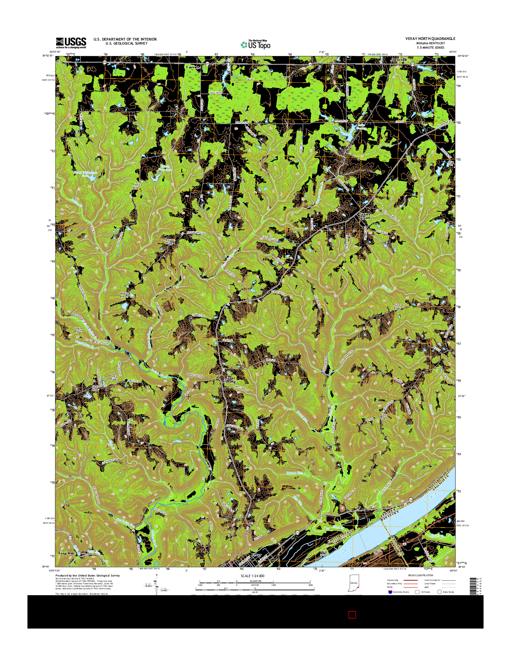 USGS US TOPO 7.5-MINUTE MAP FOR VEVAY NORTH, IN-KY 2016