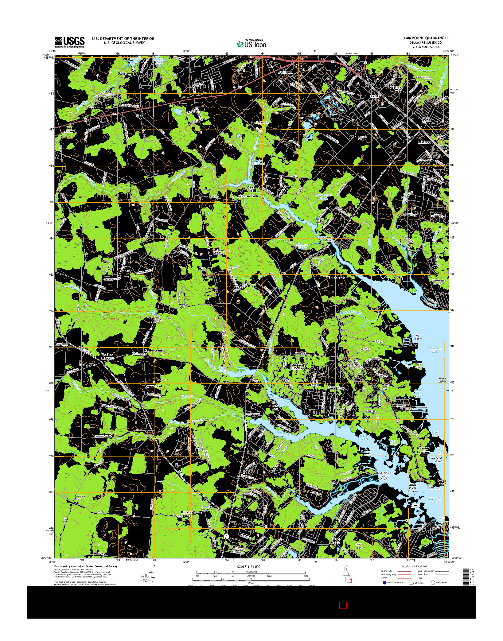 USGS US TOPO 7.5-MINUTE MAP FOR FAIRMOUNT, DE 2016