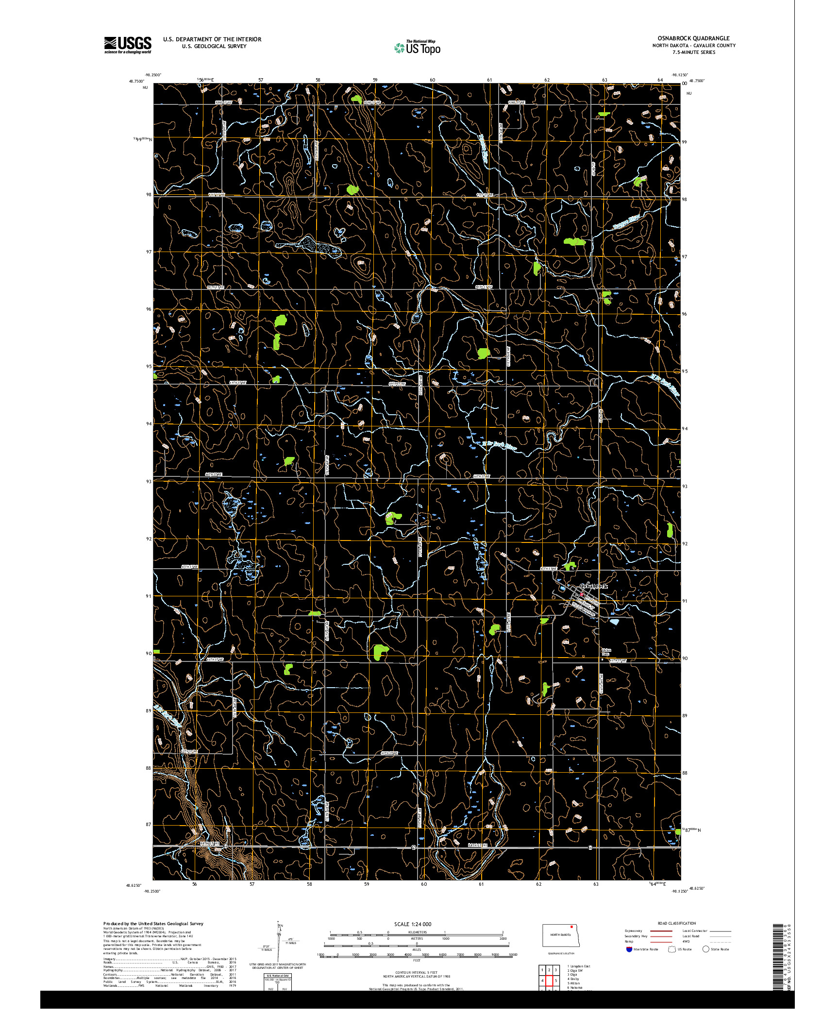 USGS US TOPO 7.5-MINUTE MAP FOR OSNABROCK, ND 2017