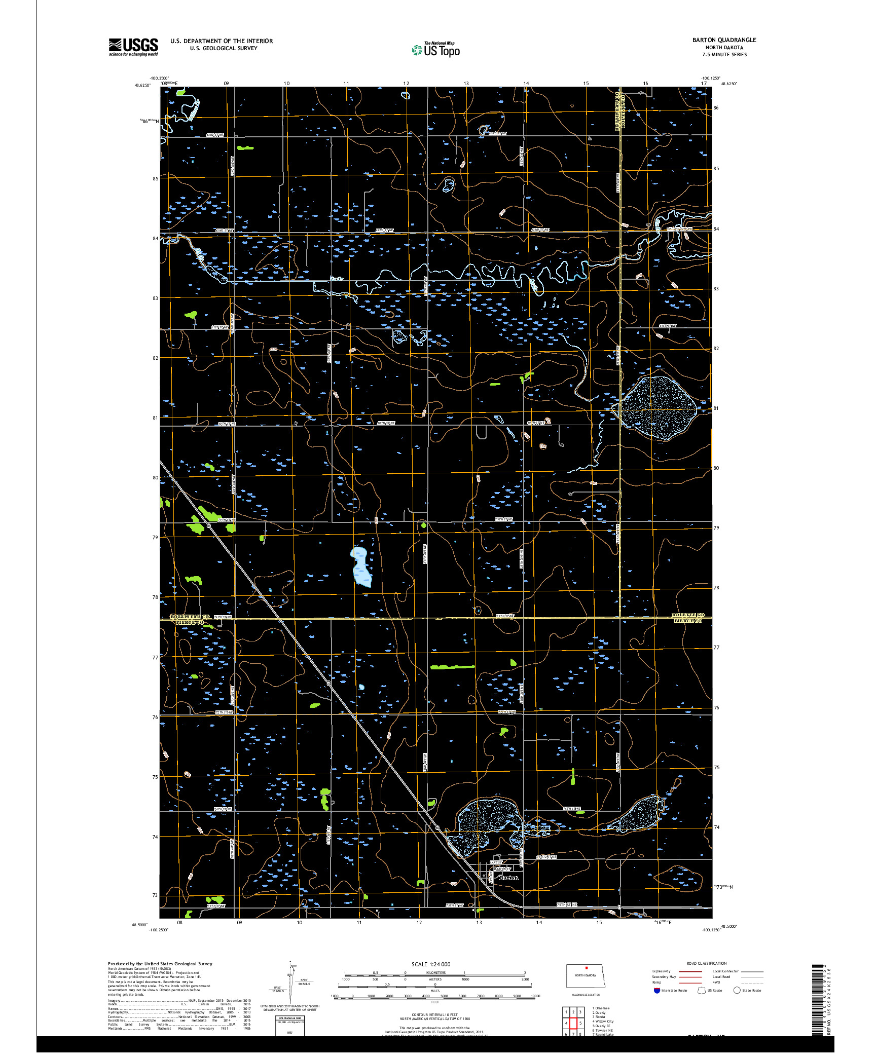USGS US TOPO 7.5-MINUTE MAP FOR BARTON, ND 2017