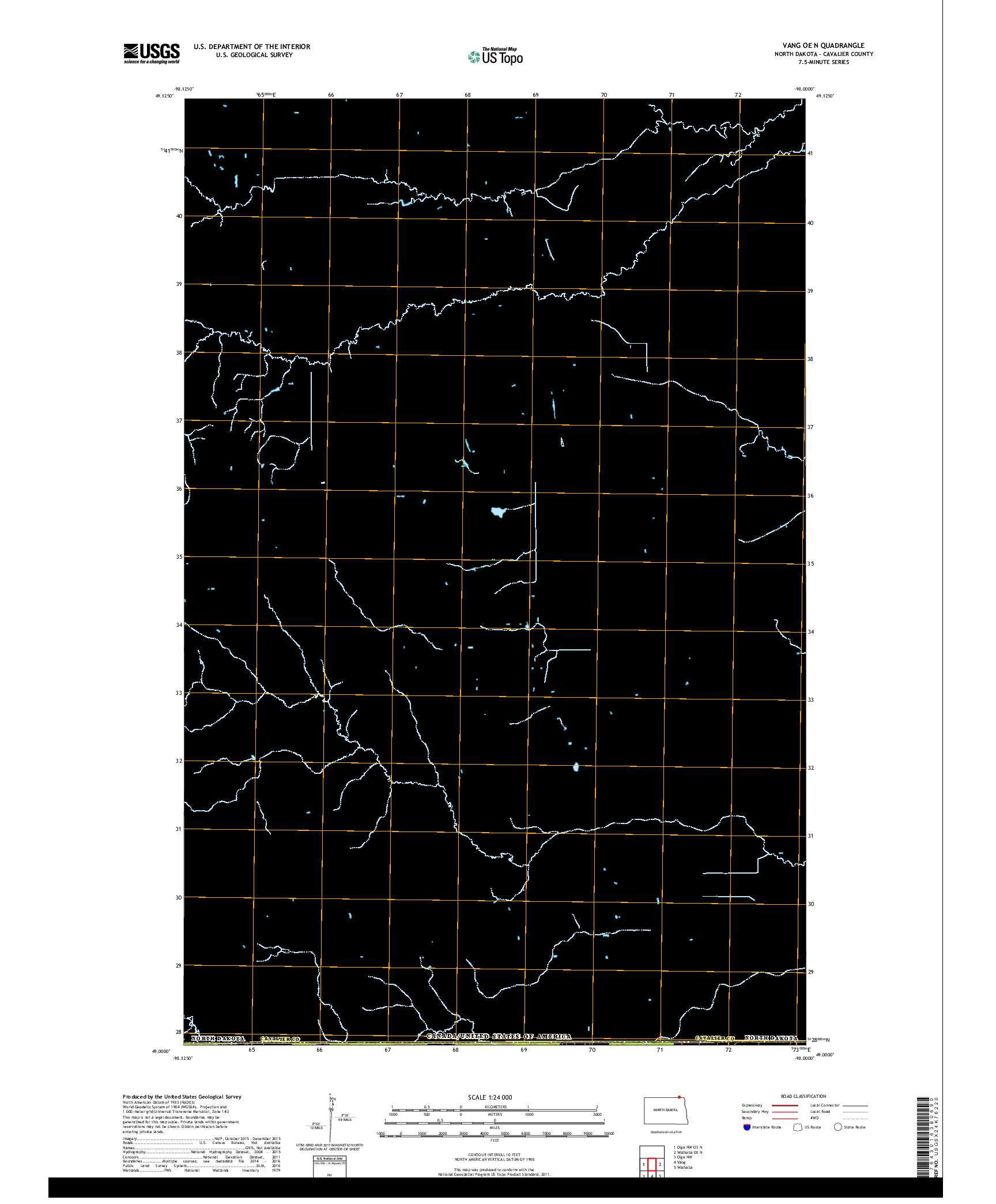 USGS US TOPO 7.5-MINUTE MAP FOR VANG OE N, ND,MB 2017
