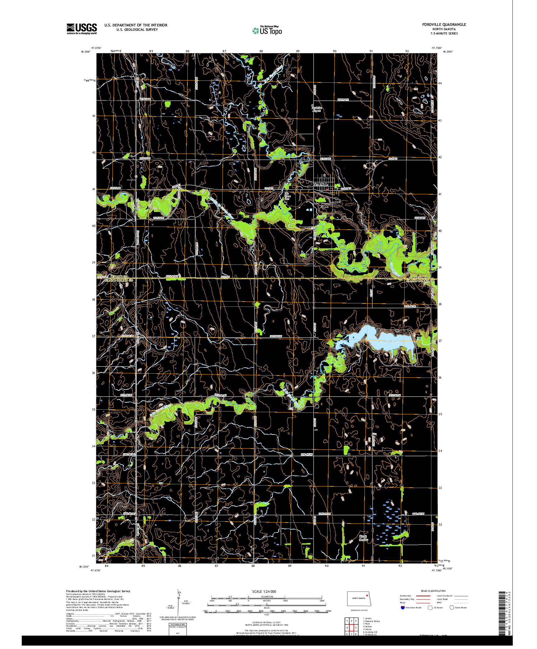 USGS US TOPO 7.5-MINUTE MAP FOR FORDVILLE, ND 2017