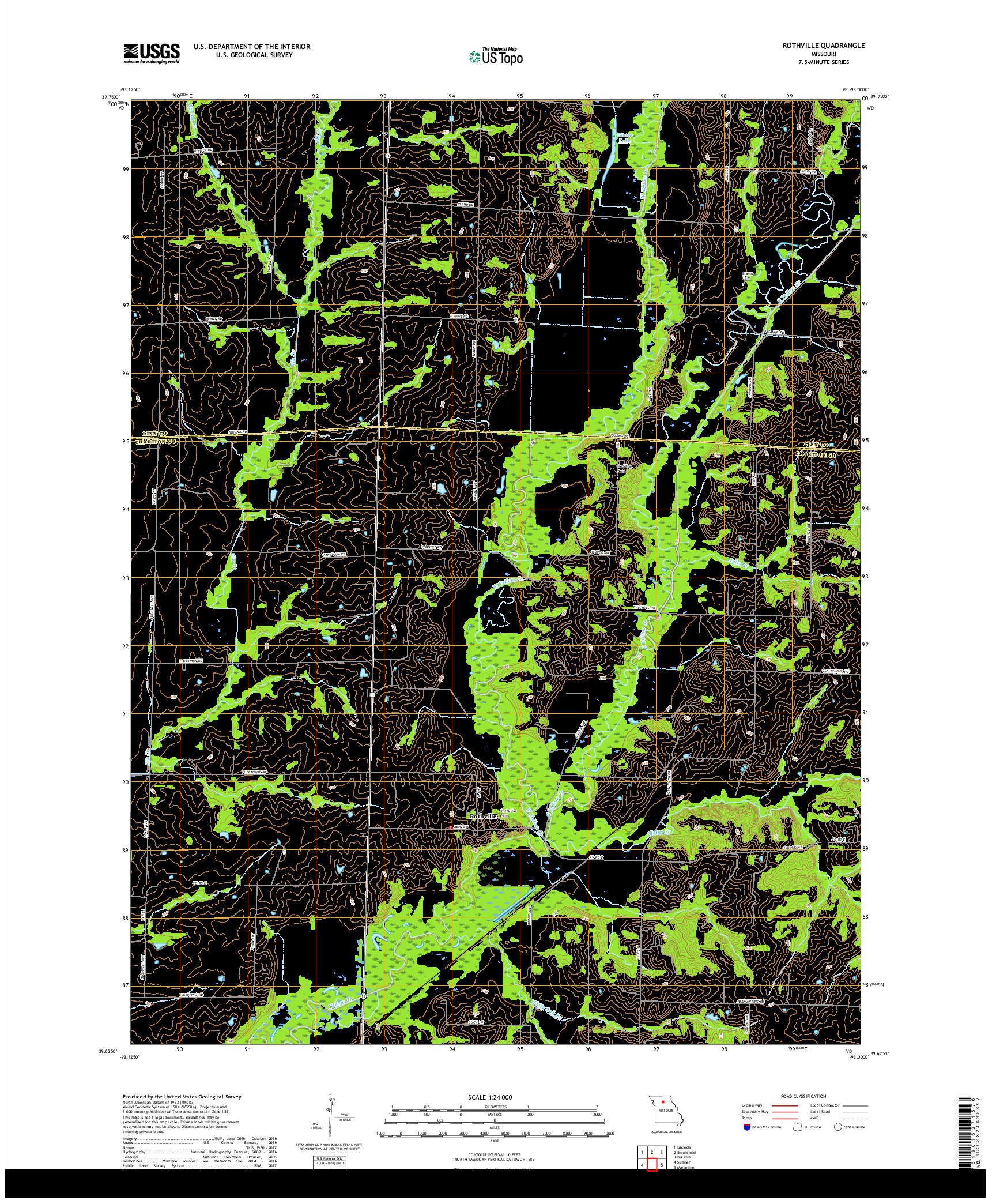 USGS US TOPO 7.5-MINUTE MAP FOR ROTHVILLE, MO 2017