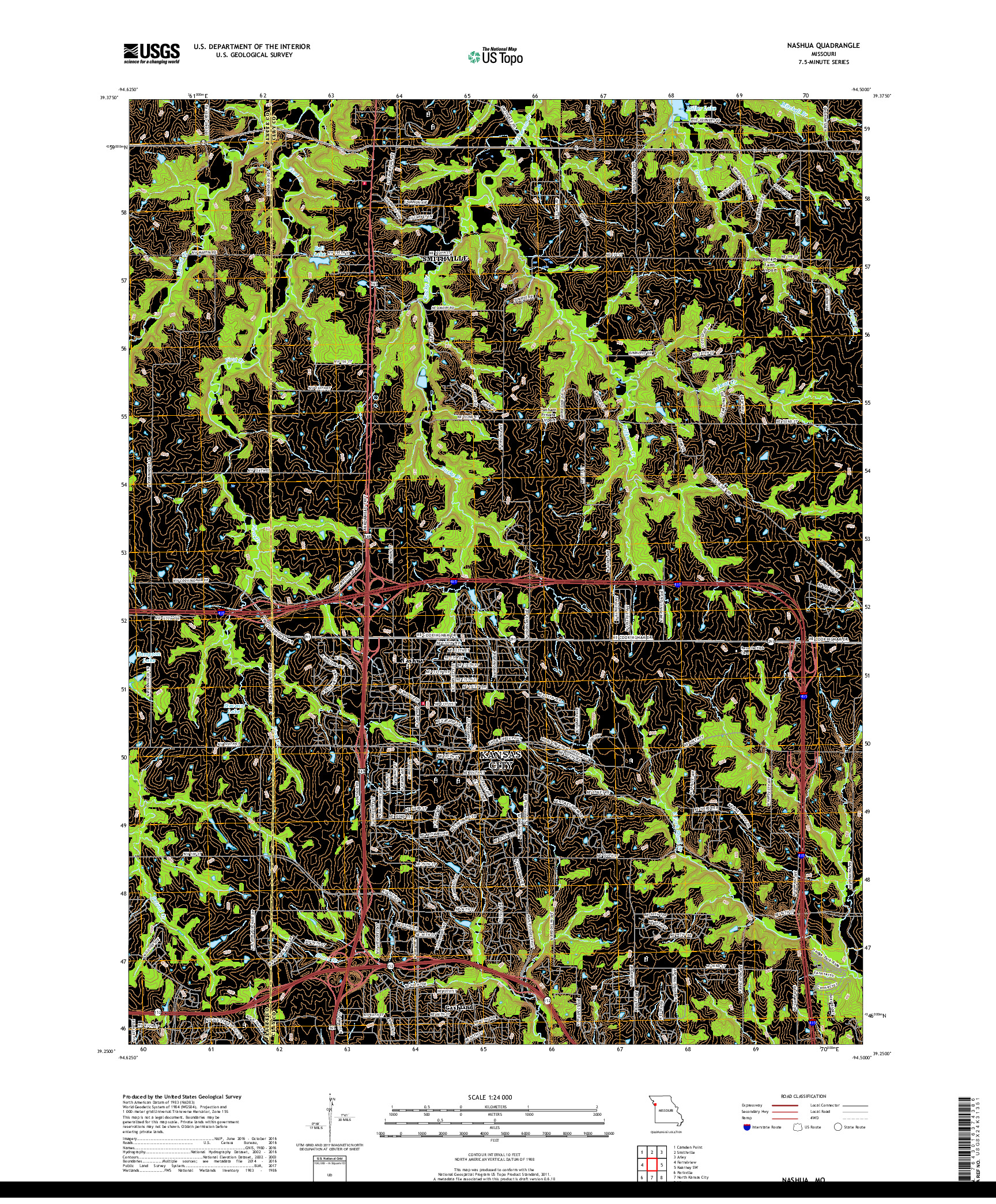 USGS US TOPO 7.5-MINUTE MAP FOR NASHUA, MO 2017