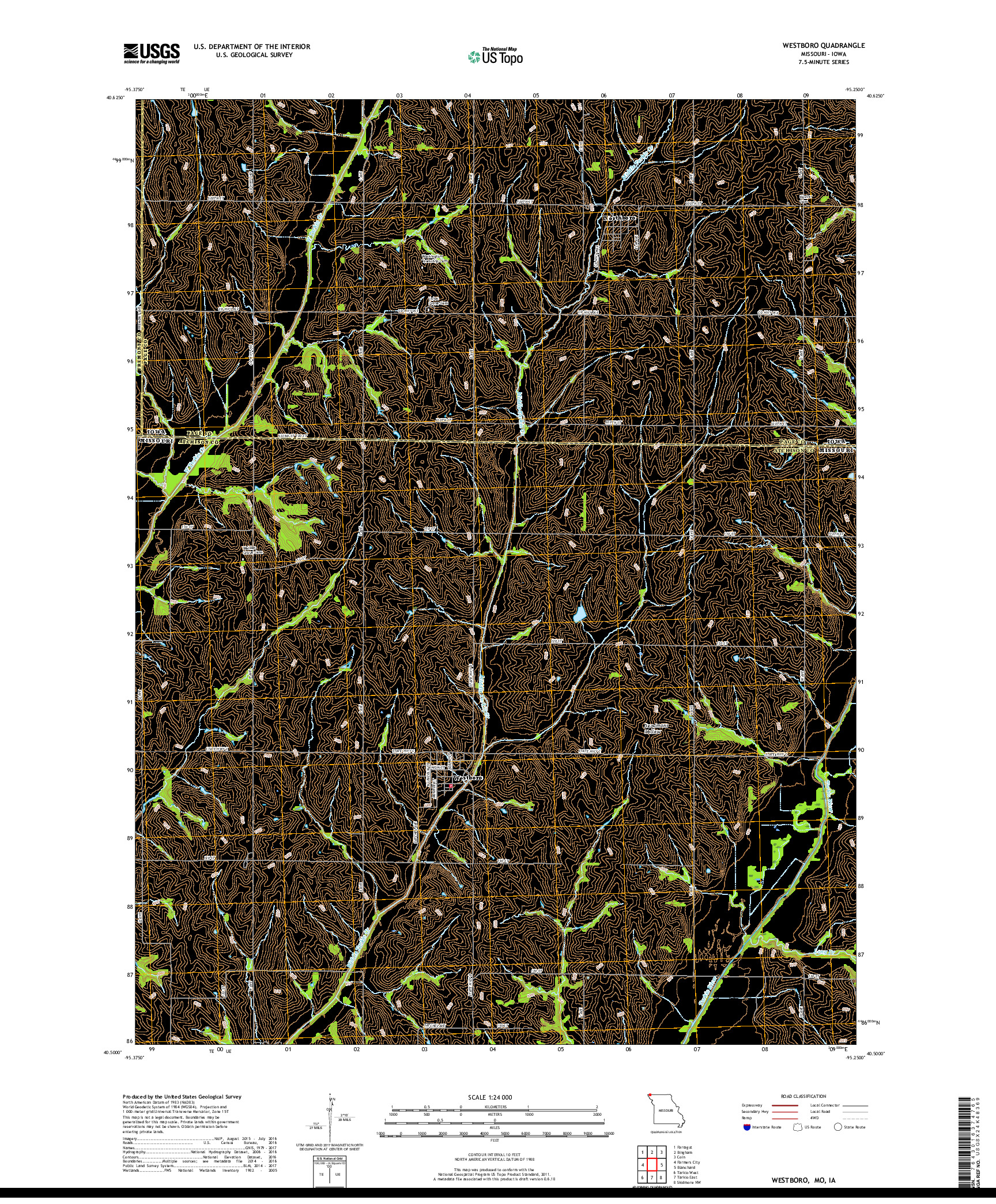 USGS US TOPO 7.5-MINUTE MAP FOR WESTBORO, MO,IA 2017