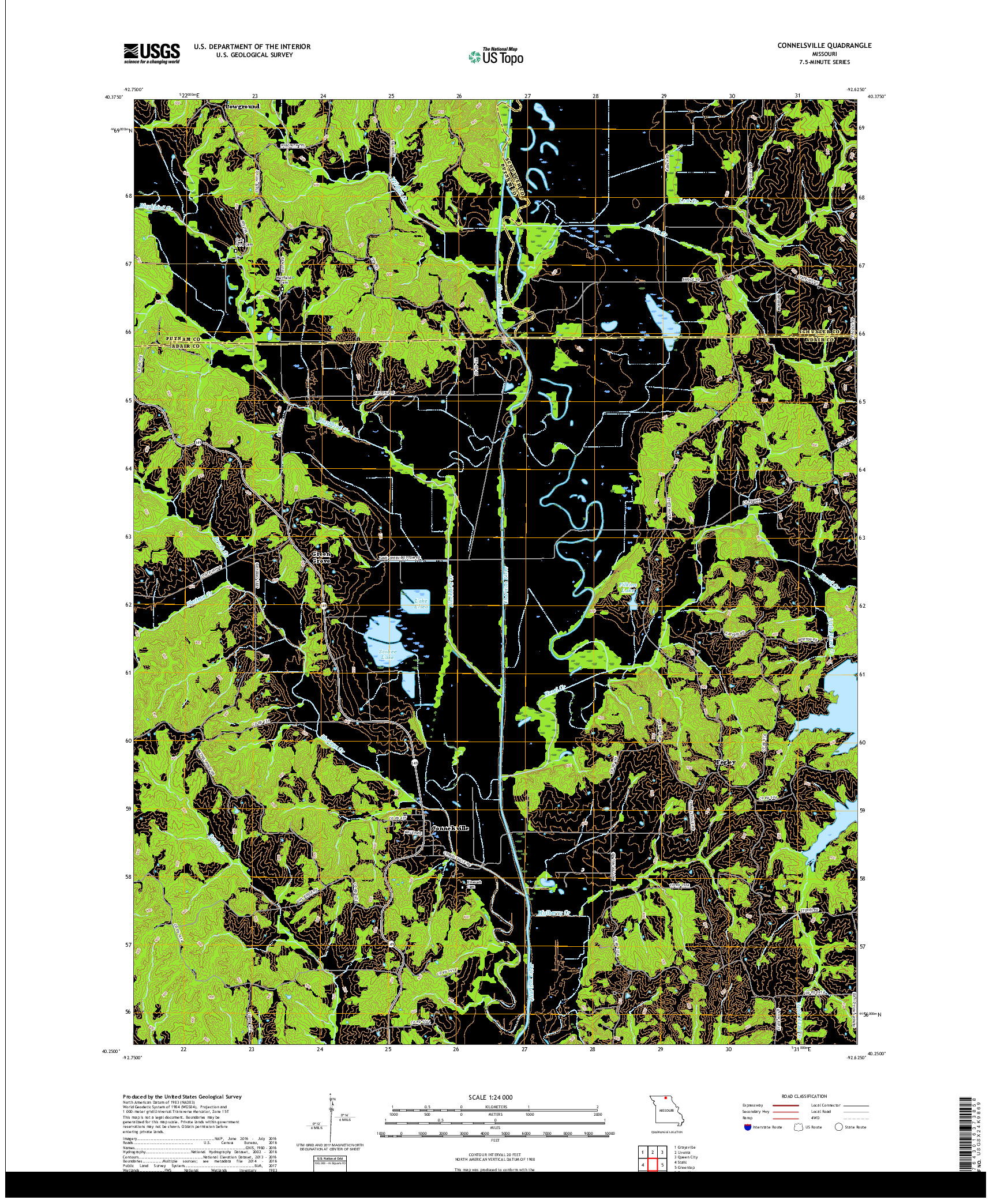 USGS US TOPO 7.5-MINUTE MAP FOR CONNELSVILLE, MO 2017