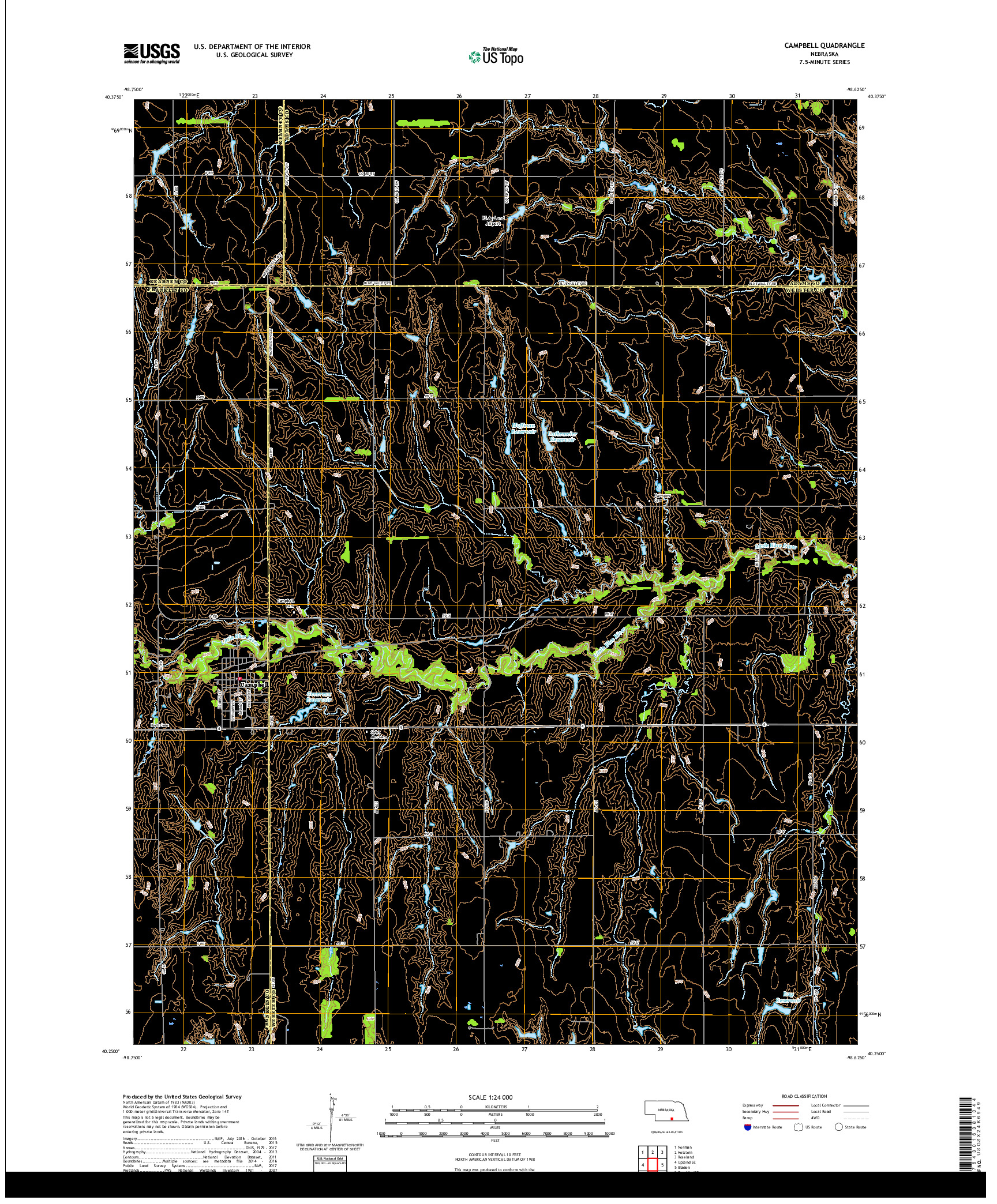 USGS US TOPO 7.5-MINUTE MAP FOR CAMPBELL, NE 2017
