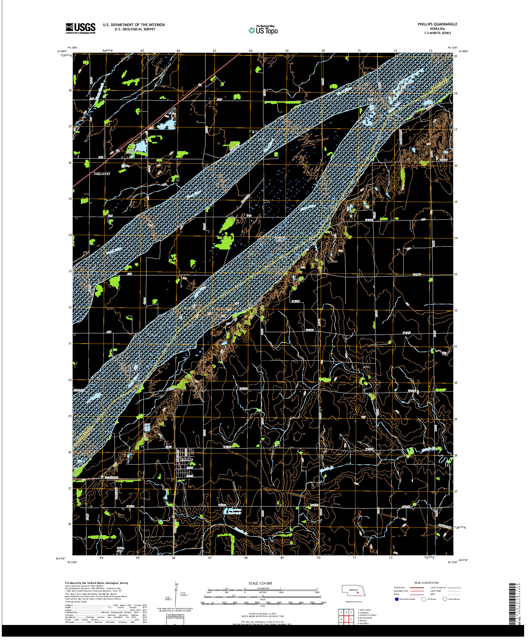 USGS US TOPO 7.5-MINUTE MAP FOR PHILLIPS, NE 2017