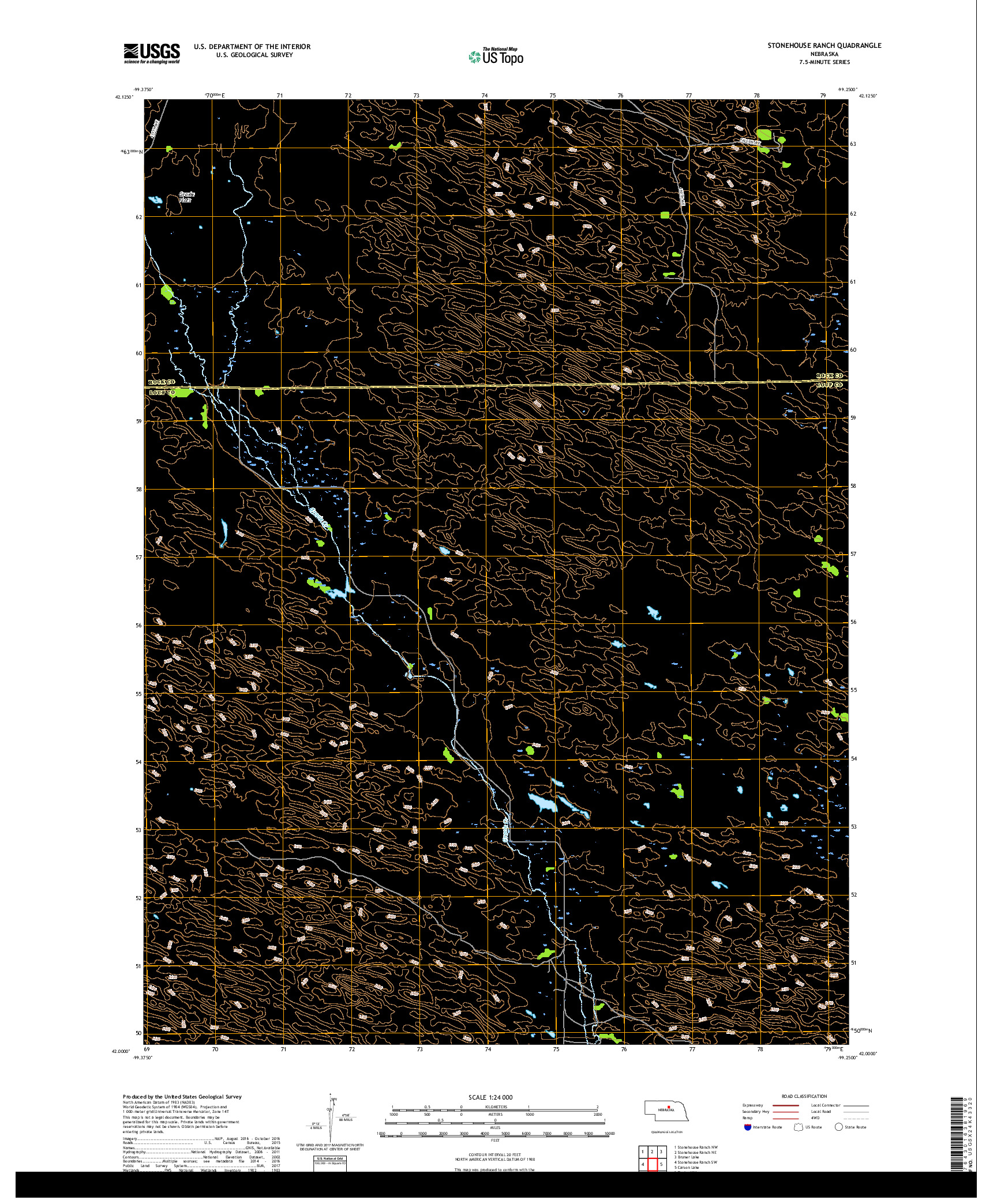 USGS US TOPO 7.5-MINUTE MAP FOR STONEHOUSE RANCH, NE 2017