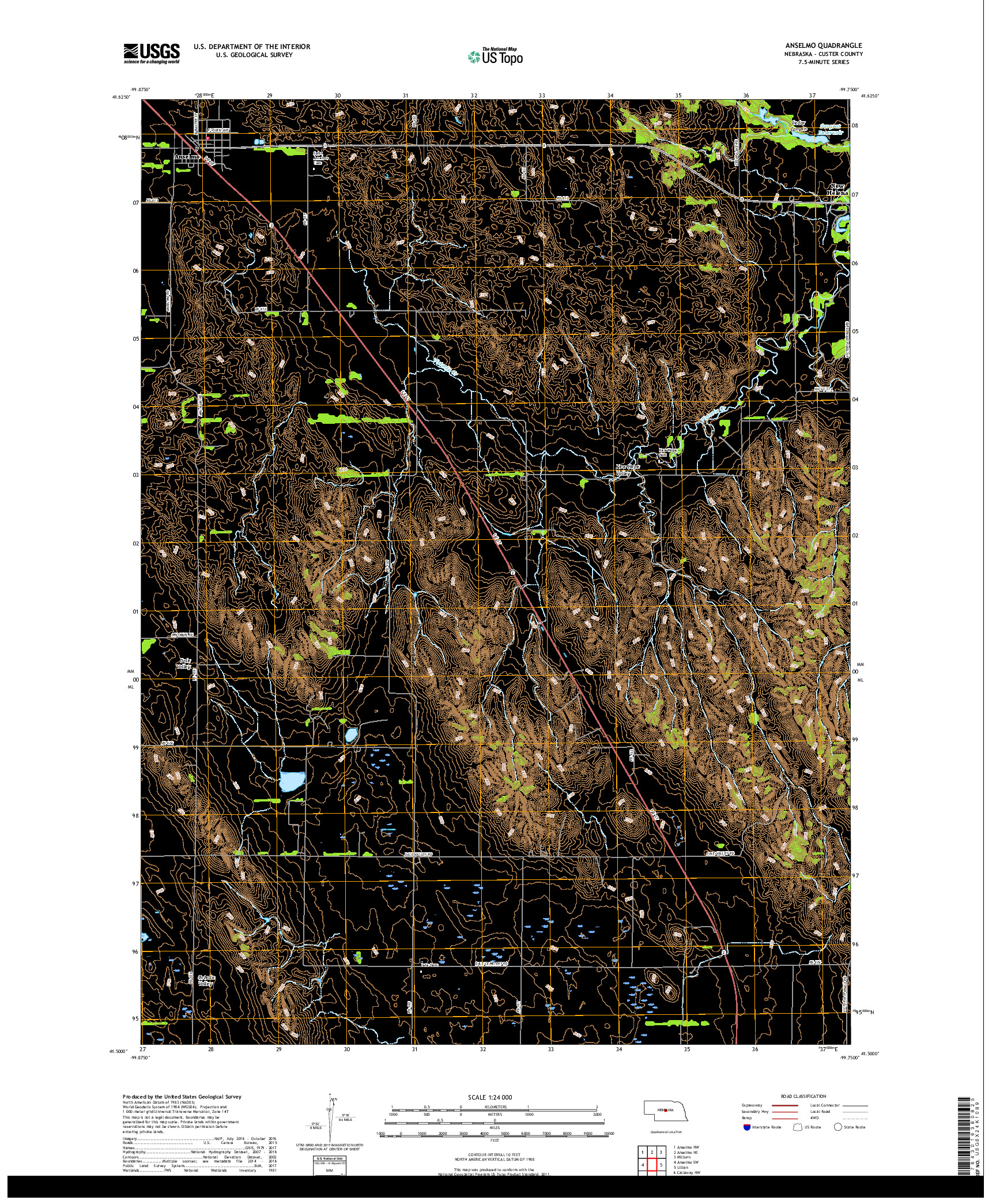 USGS US TOPO 7.5-MINUTE MAP FOR ANSELMO, NE 2017