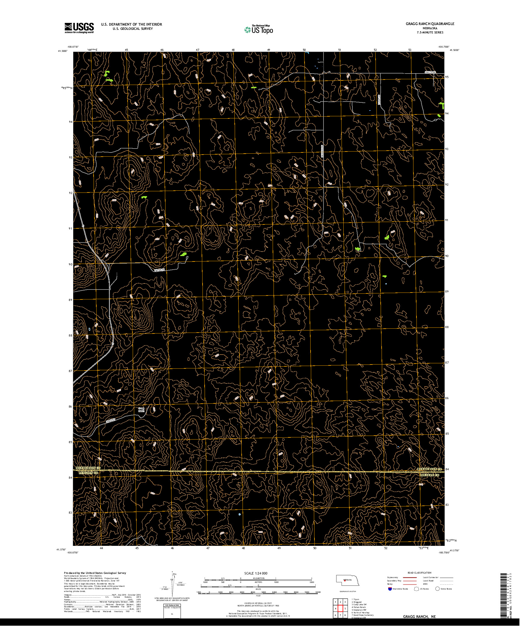 USGS US TOPO 7.5-MINUTE MAP FOR GRAGG RANCH, NE 2017