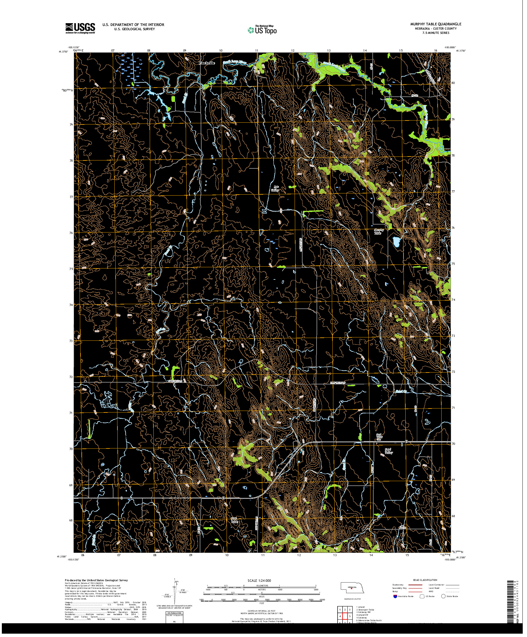USGS US TOPO 7.5-MINUTE MAP FOR MURPHY TABLE, NE 2017