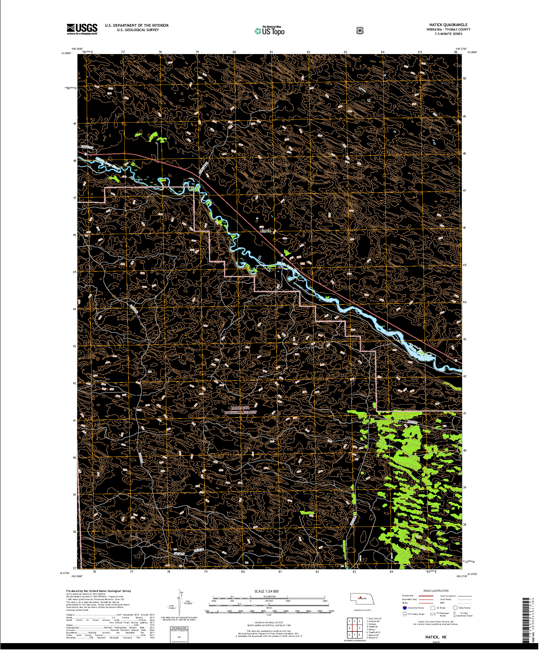 USGS US TOPO 7.5-MINUTE MAP FOR NATICK, NE 2017