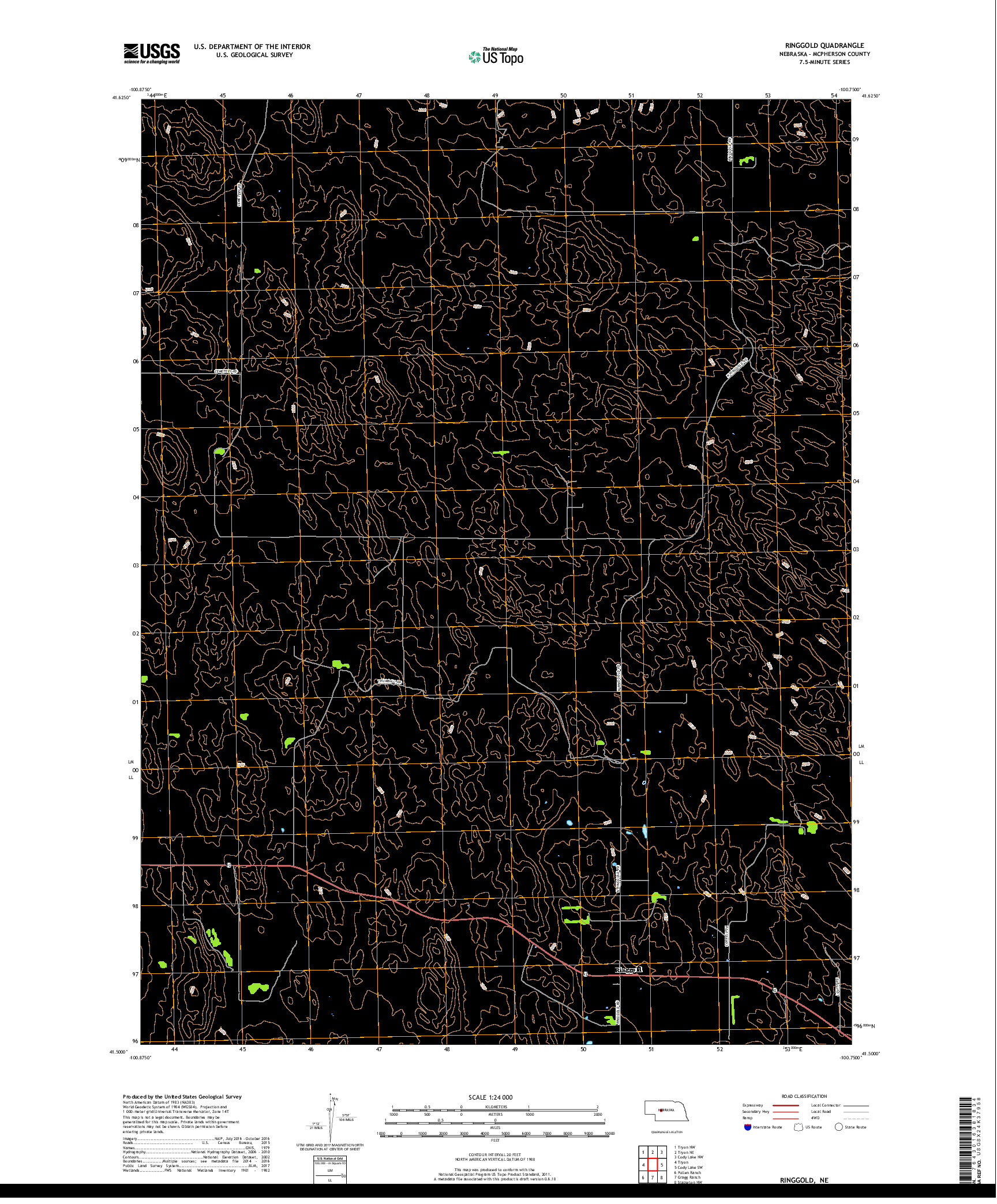 USGS US TOPO 7.5-MINUTE MAP FOR RINGGOLD, NE 2017