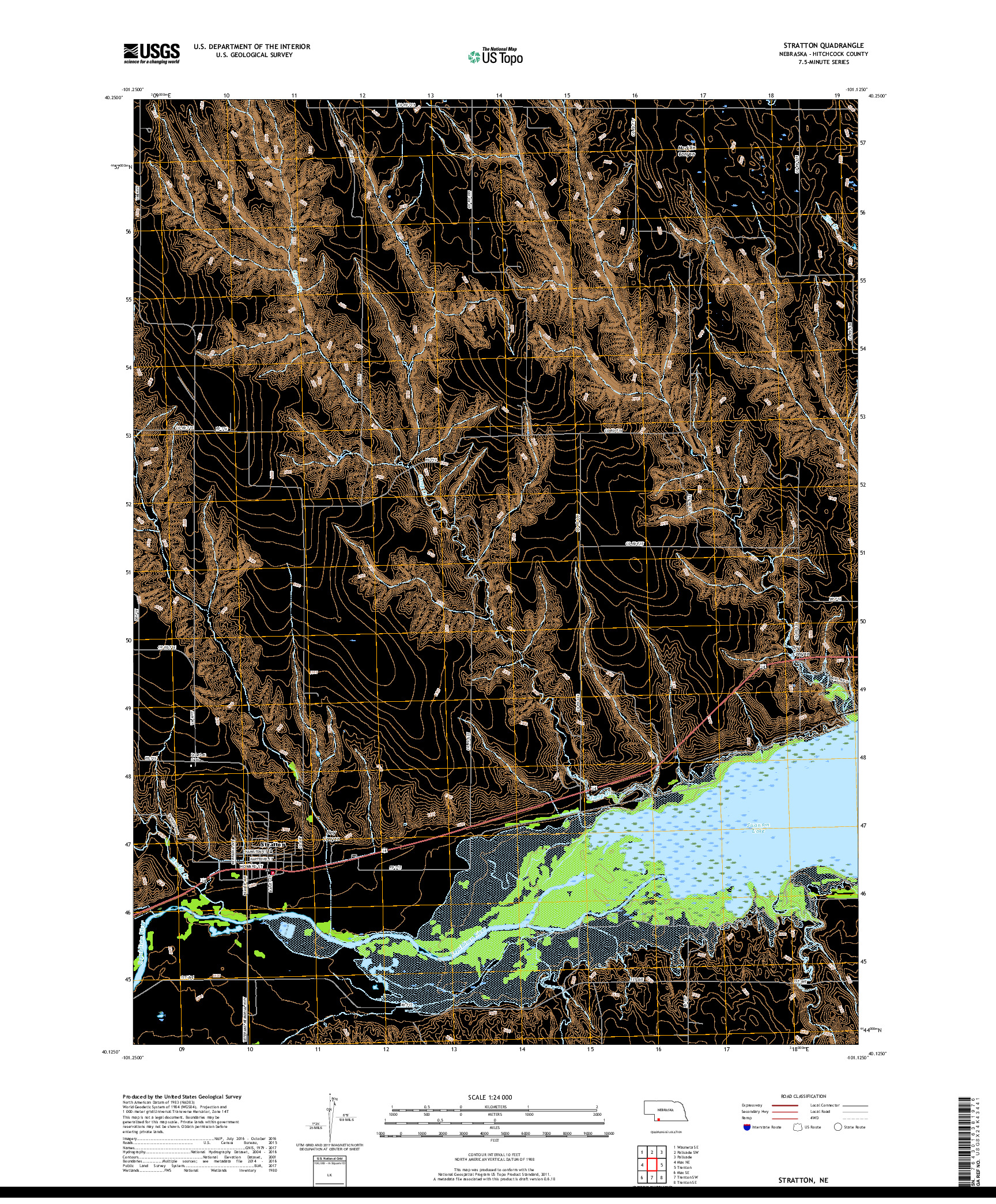 USGS US TOPO 7.5-MINUTE MAP FOR STRATTON, NE 2017