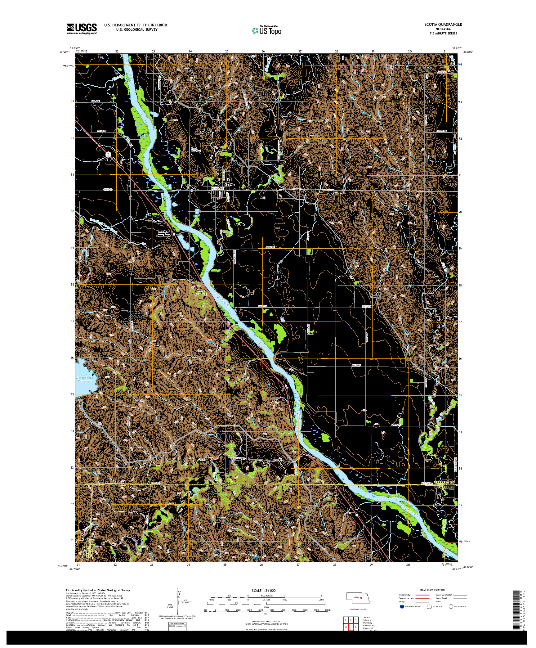 USGS US TOPO 7.5-MINUTE MAP FOR SCOTIA, NE 2017