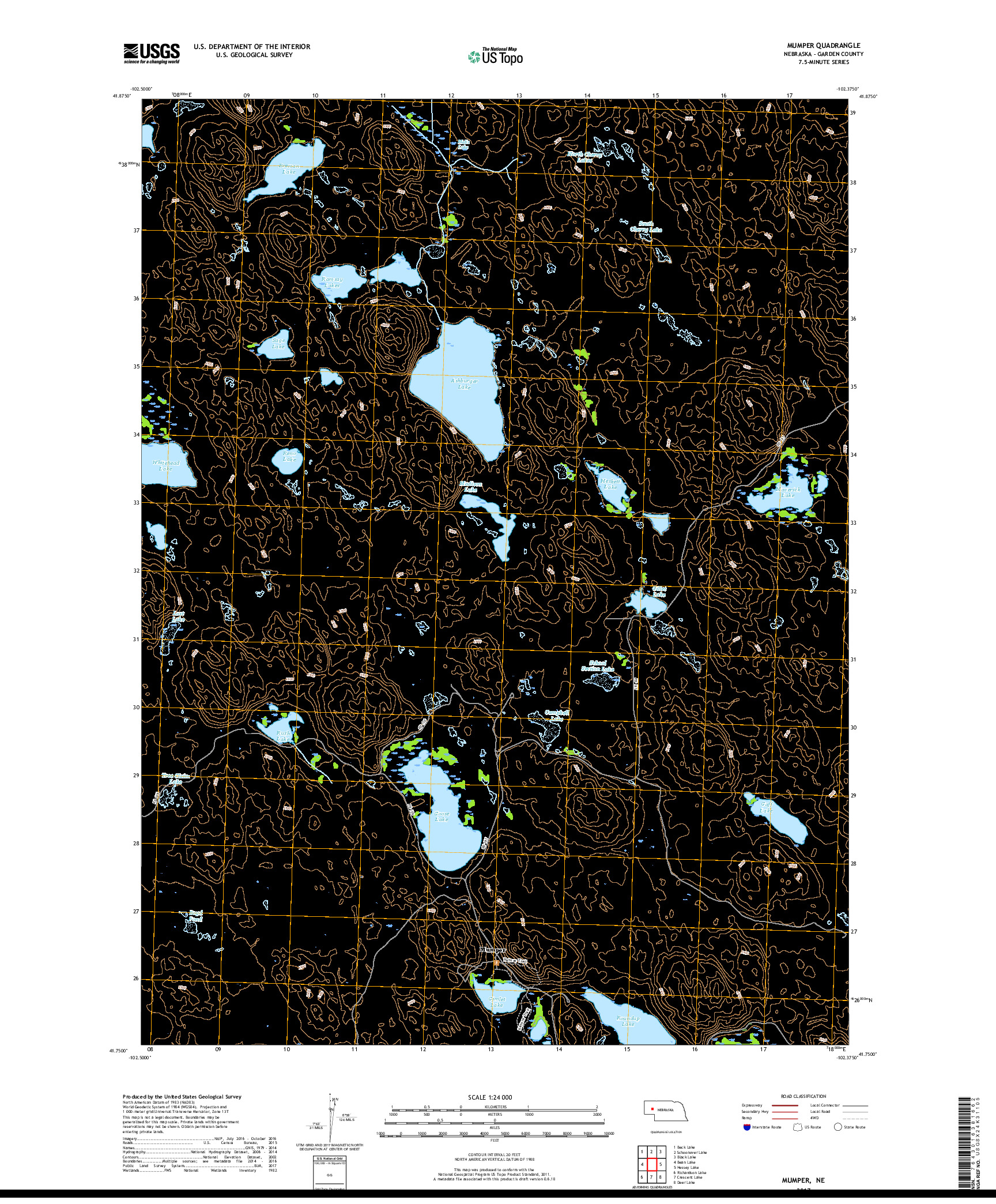 USGS US TOPO 7.5-MINUTE MAP FOR MUMPER, NE 2017