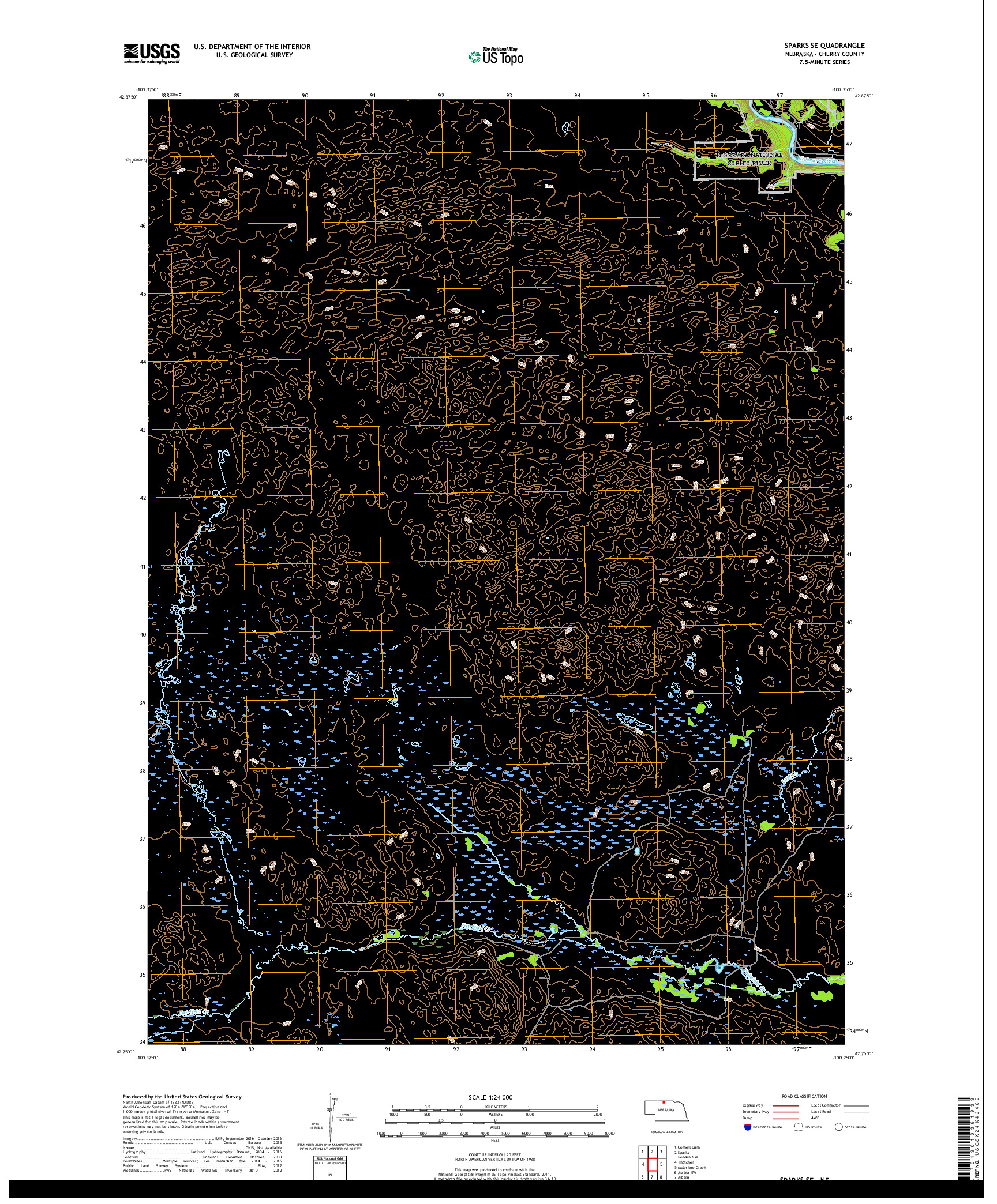 USGS US TOPO 7.5-MINUTE MAP FOR SPARKS SE, NE 2017