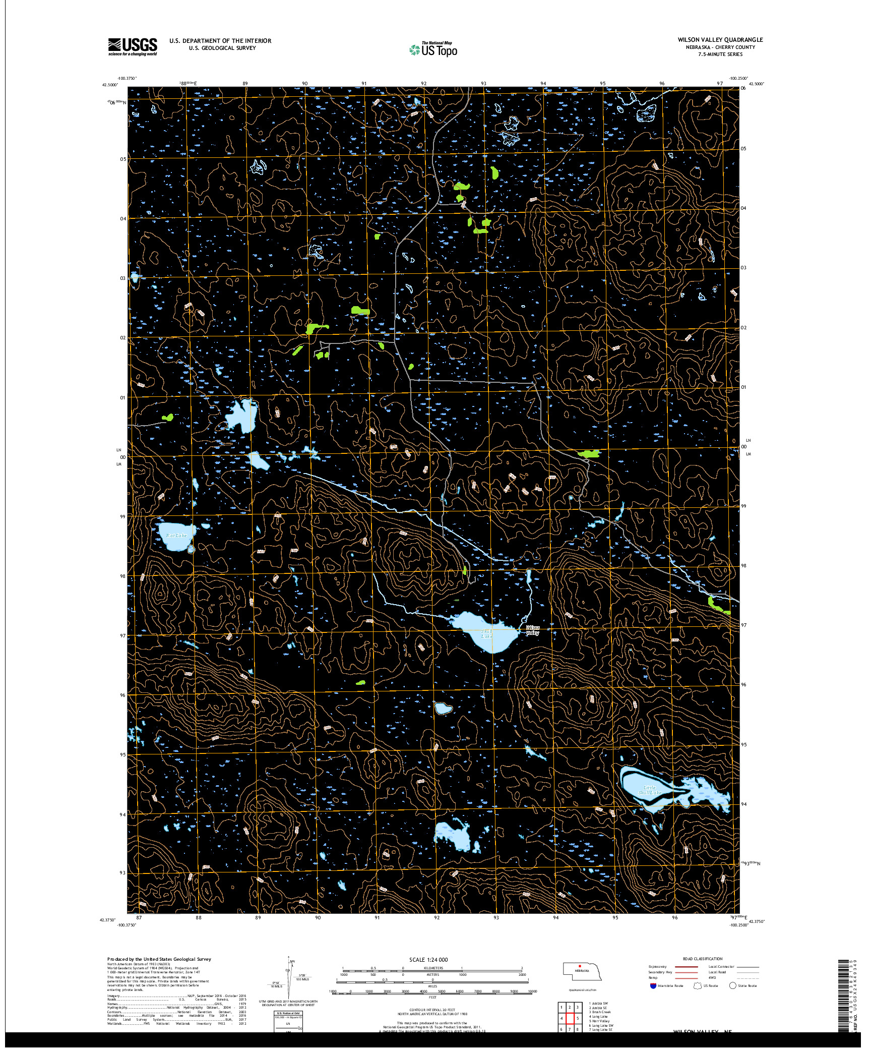 USGS US TOPO 7.5-MINUTE MAP FOR WILSON VALLEY, NE 2017